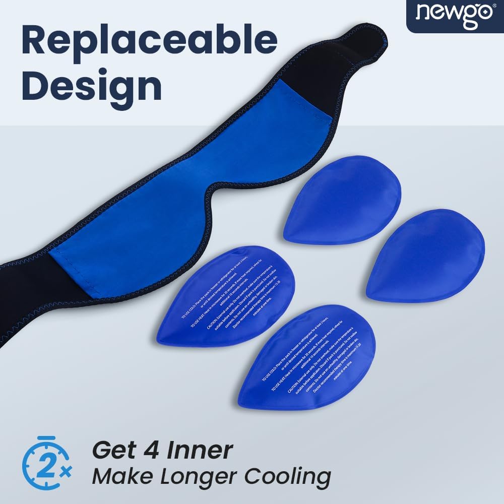 Detalle 2 de NEWGO Noir- Wisdom Teeth Ice Pack Head Wrap with Four Hot-and-Cold Gel Packs