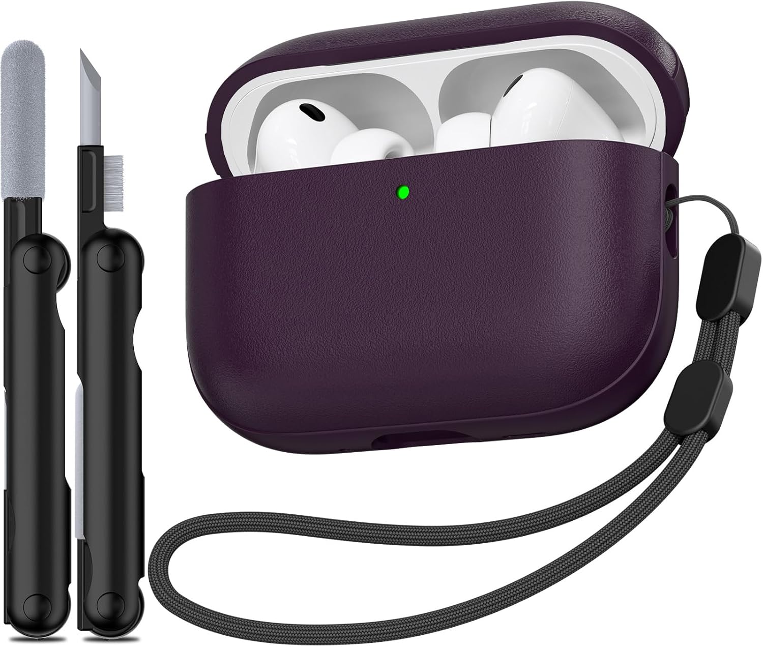 Thumbnail 6 de TNSNK Schutzhülle für AirPods Pro 3 (2025) – Ganzkörper-Schutz mit Umhängeband, Reinigungsset & ladefreundlichem Design