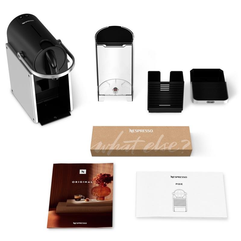 Detalle 2 de Cafetera de Cápsulas DeLonghi Pixie EN127.S 1L 19 Bares – diseño compacto y extracción profesional