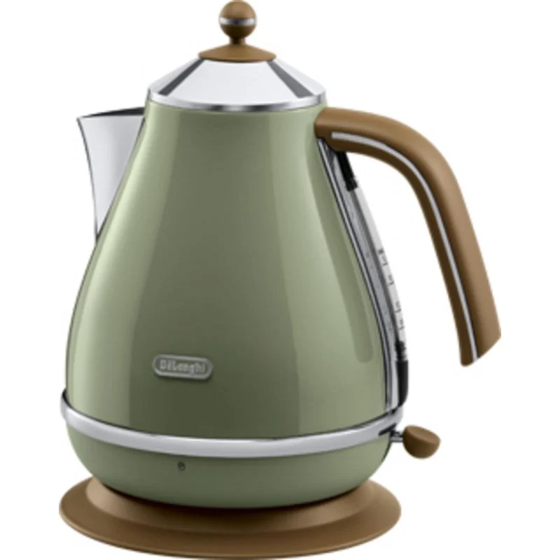 Detalle de Hervidor DeLonghi KBOV 2001.GR 1.7L 2000W Verde Acero Inoxidable Sin Cables