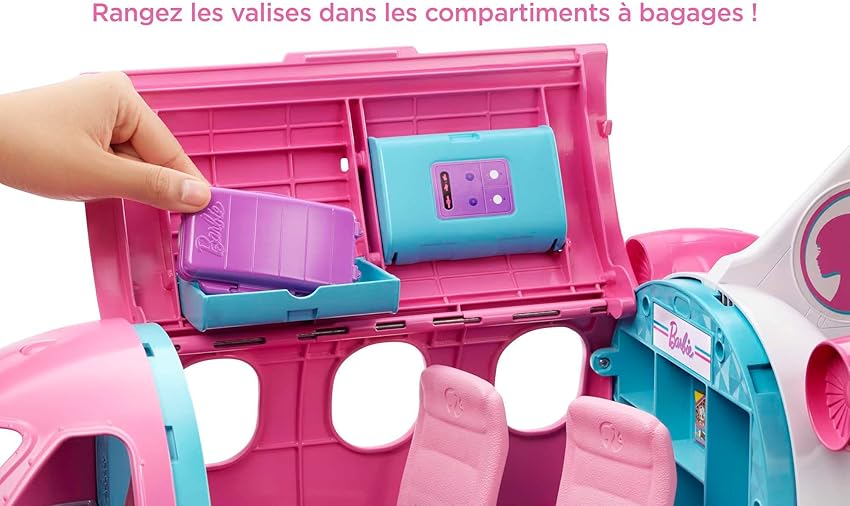Detalle de Mattel GDG76 Barbie Avión de tus sueños, juguete con accesorios ✈