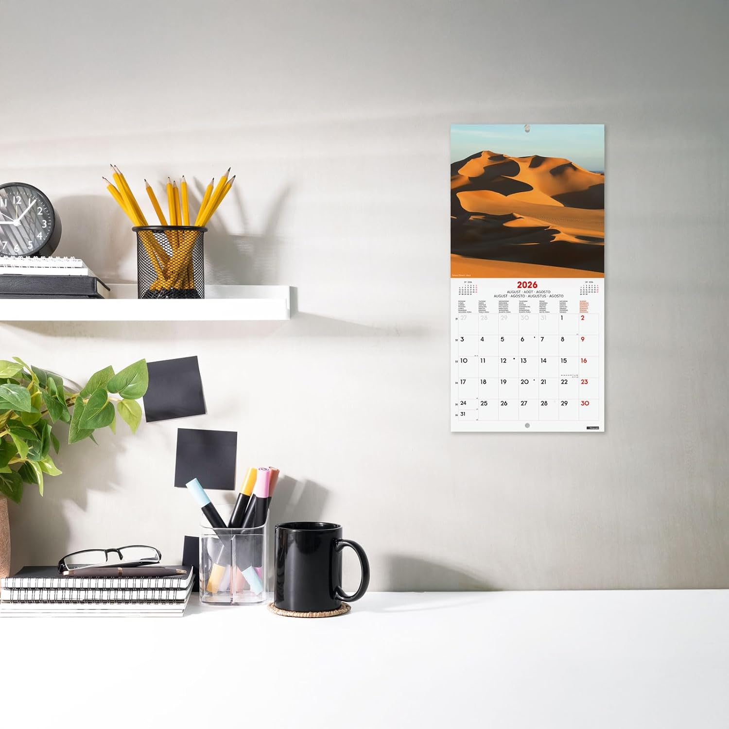 Detalle 2 de Finocam Calendario da parete 2026 18×18 cm, mensile 📅