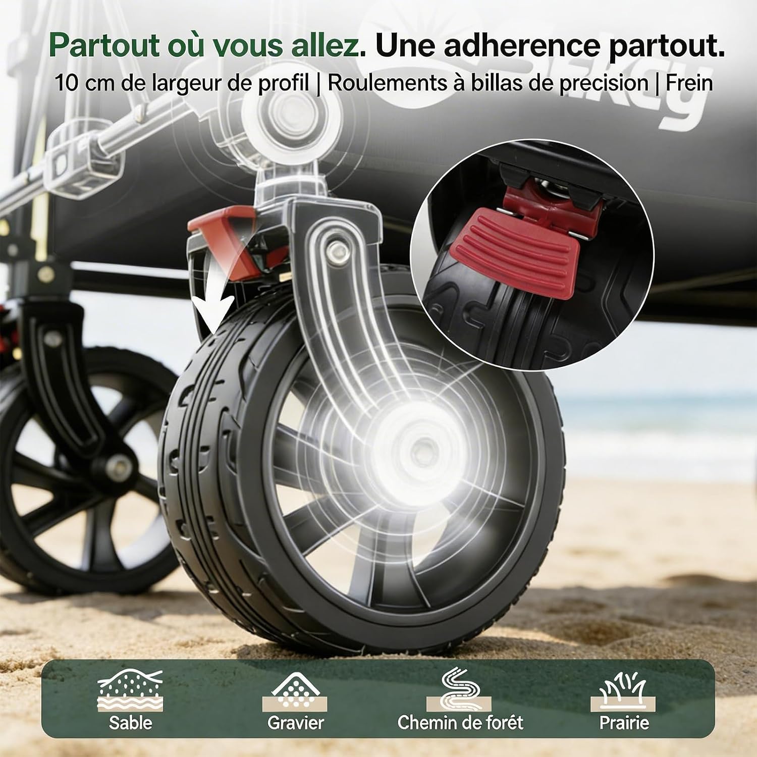 Thumbnail 2 de Sekey XXXL Chariot de transport pliable