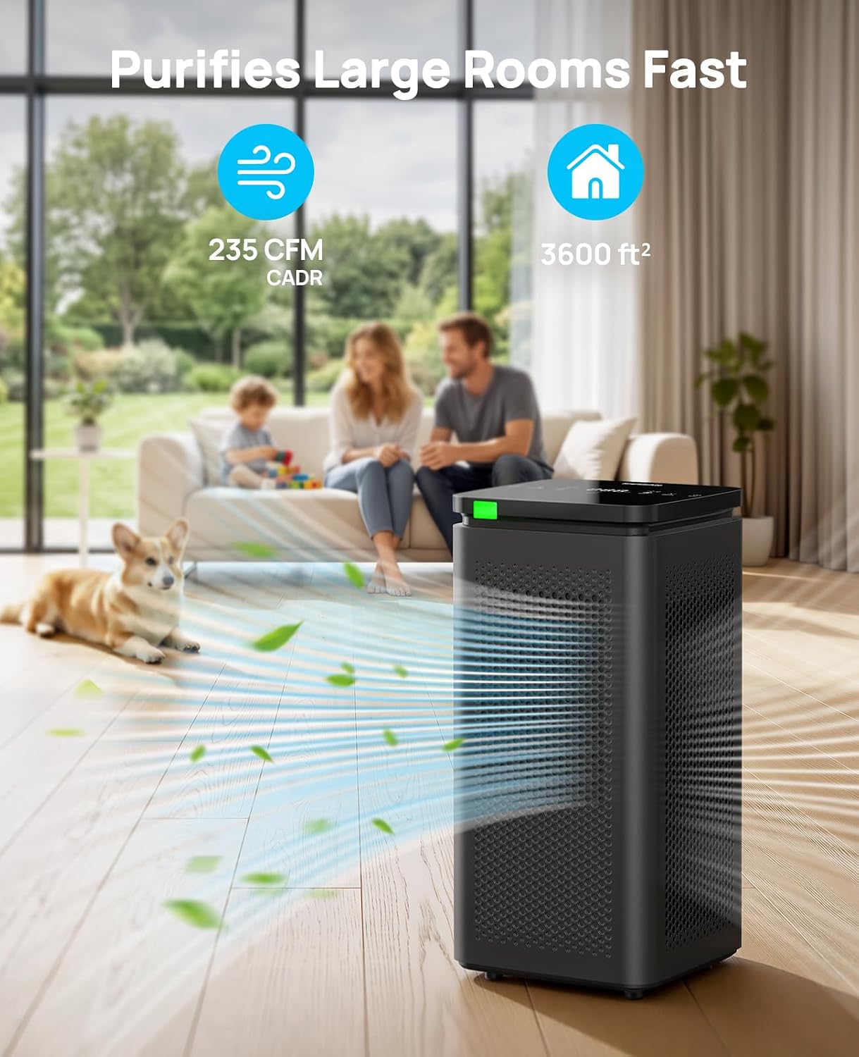 Thumbnail 2 de HEPA Air Purifier, 235 CFM CADR, H13 Filter, PM2.5 Display and Auto Mode
