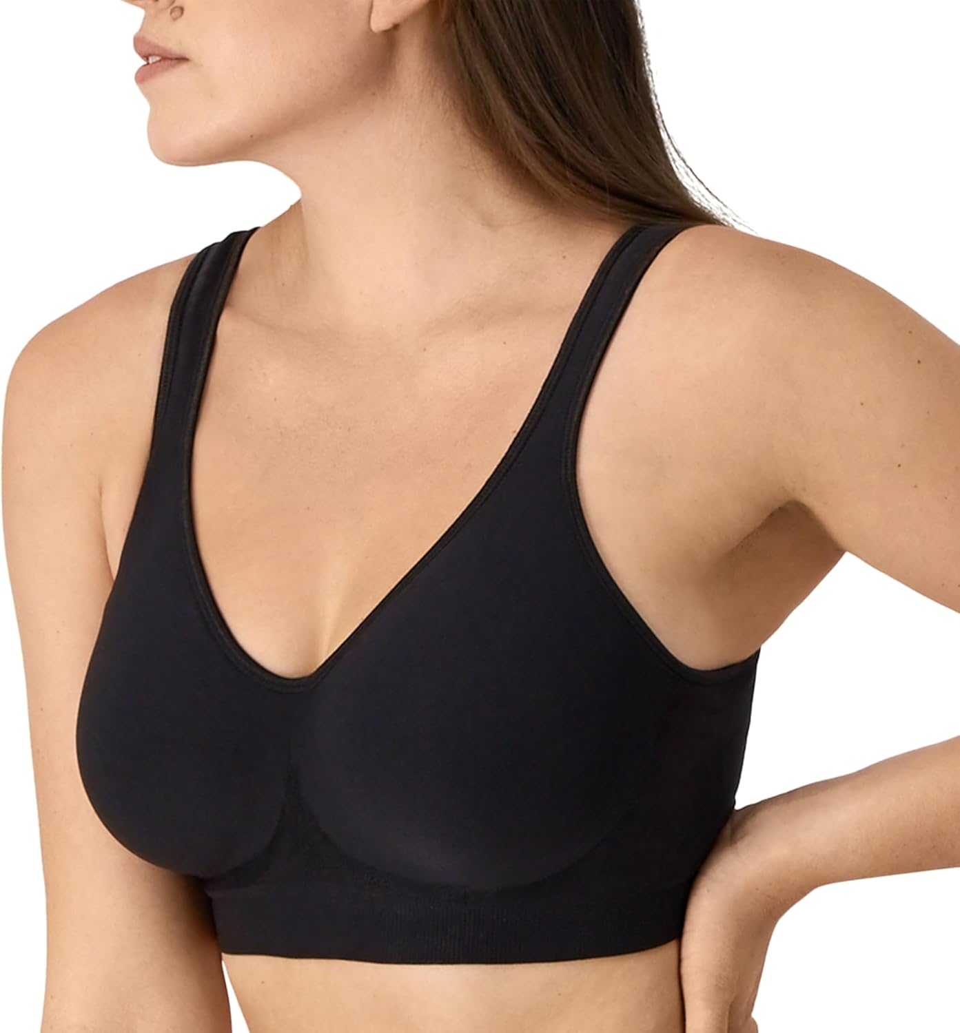 Detalle 2 de Bali Women's Wireless Bra - Comfort Revolution Seamless T-Shirt Bra with ComfortFlex Fit