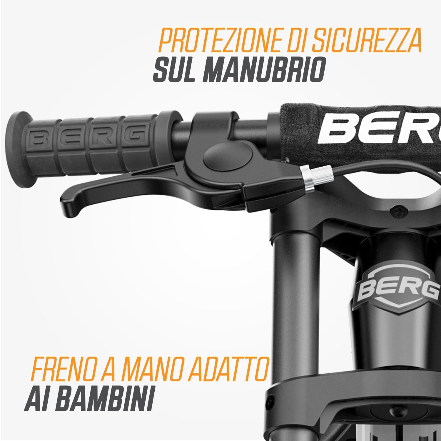 Thumbnail 3 de Berg Biky Cross bicicletta nera per bambini da 2 a 5 anni con freno a mano e telaio in magnesio