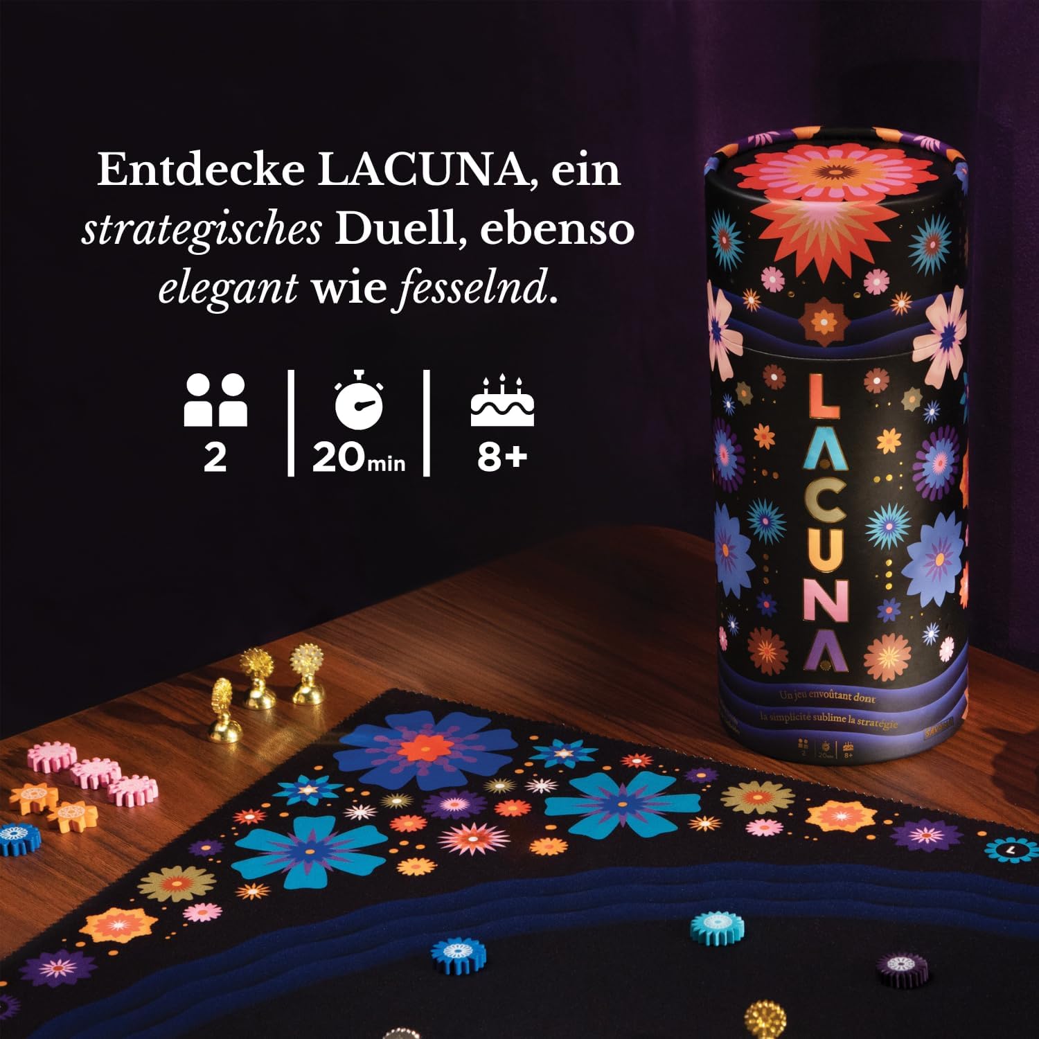 Detalle 2 de SAVANA Lacuna Brettspiel 2 Spieler 🎲