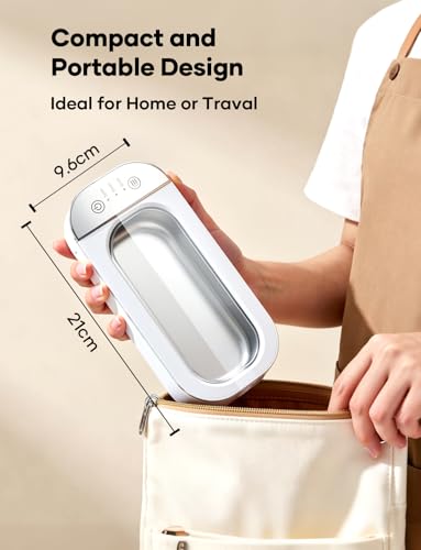 Detalle de Vpcok Direct 450ml Ultrasonic Cleaner, 45,000Hz with 3 Timer Settings