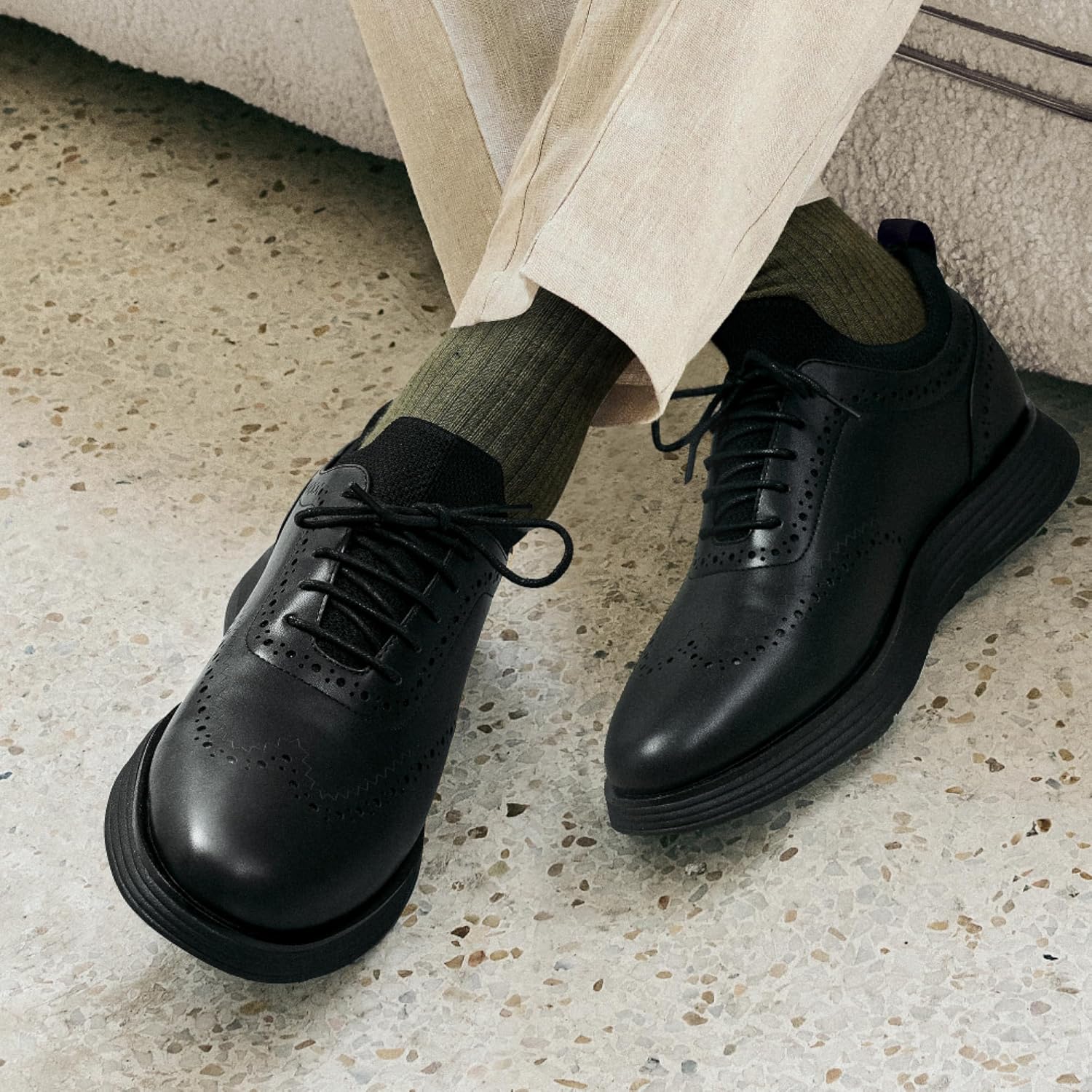Thumbnail 5 de Bruno Marc Men's MaxFlex Dress Sneakers Oxfords Casual Wingtip Brogue Shoes 👞