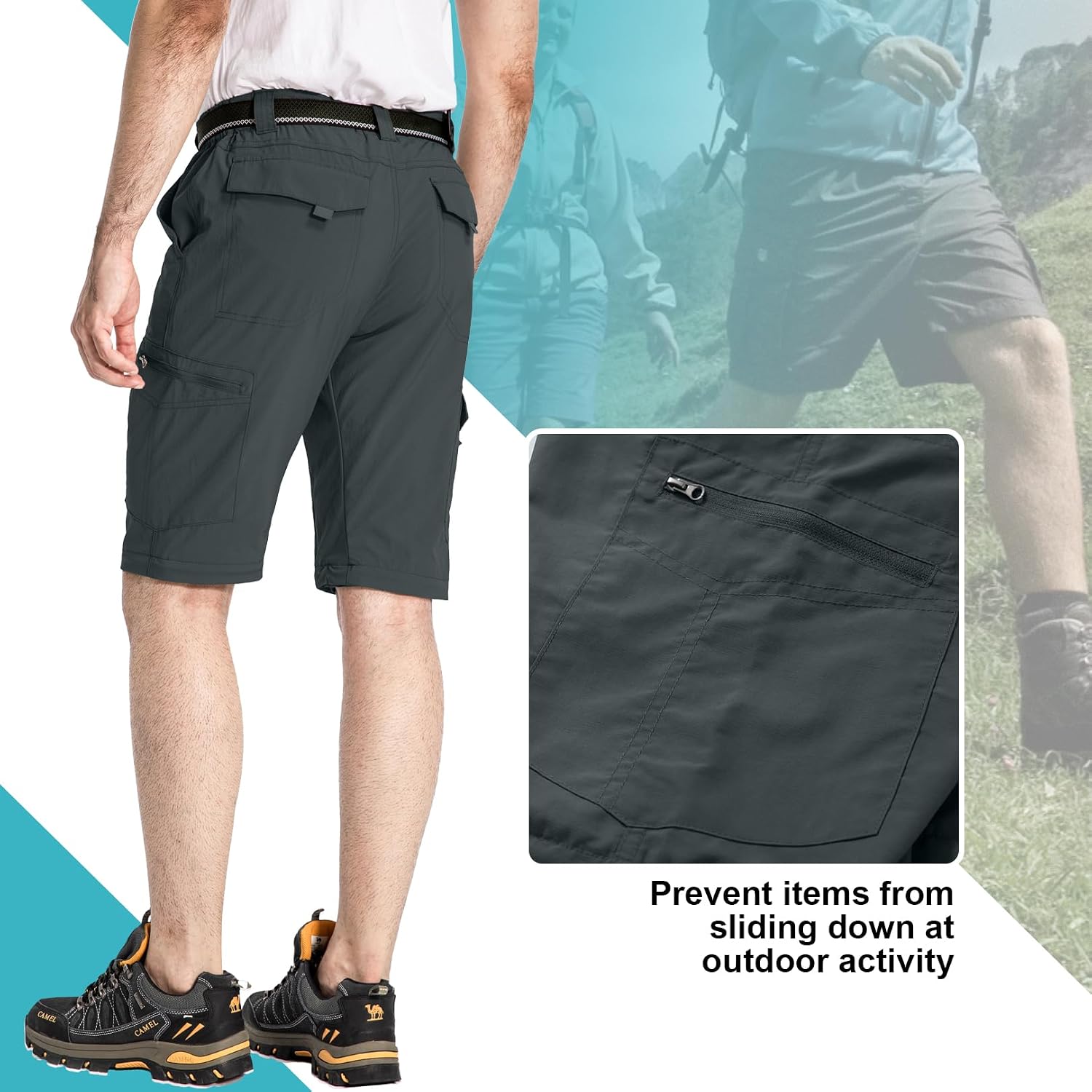 Detalle de mosingle Safari Zip Off Hiking Trousers