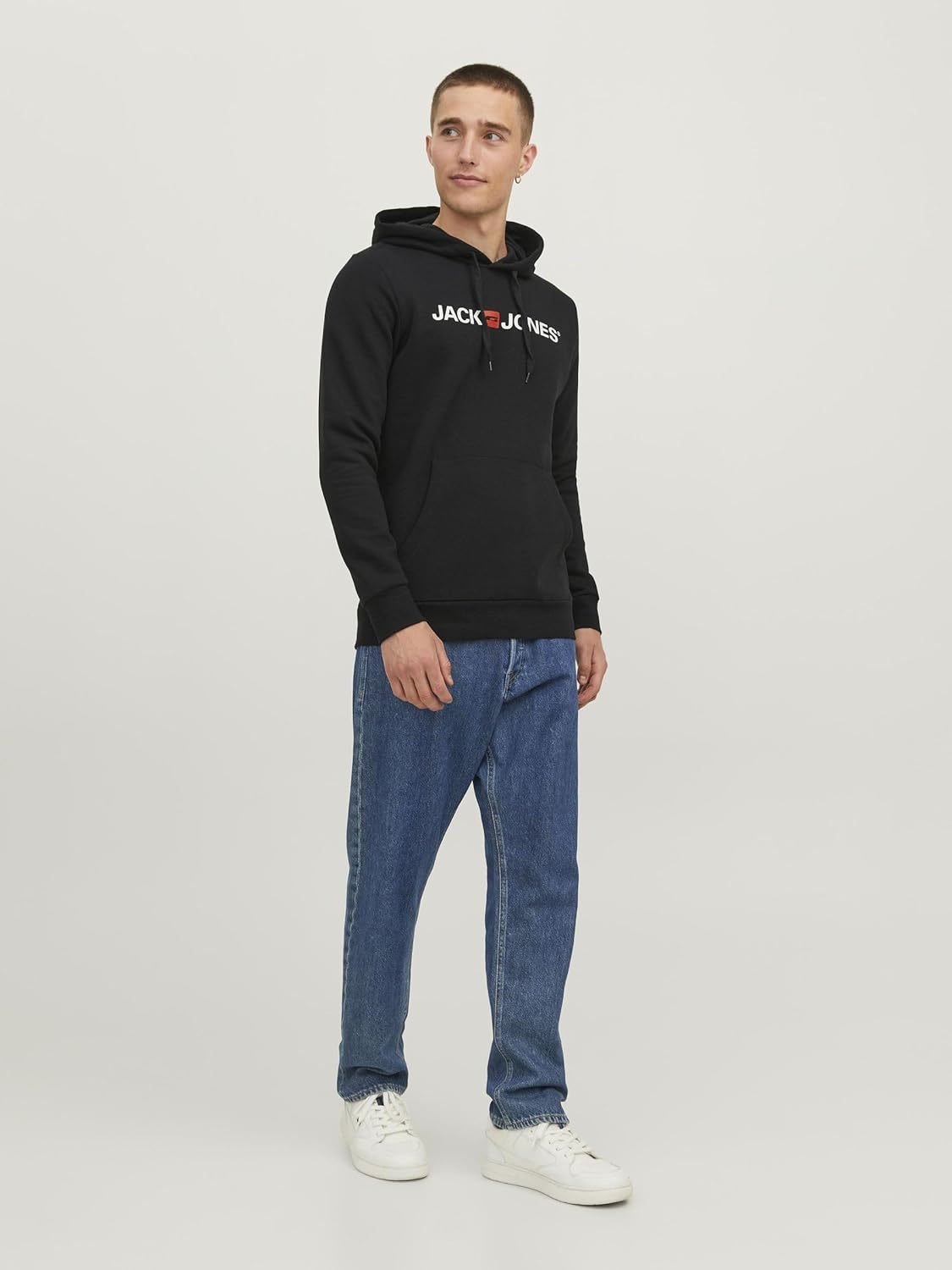 Thumbnail 4 de Jack & Jones Mens Corp Logo Hoody in Black (Large) – A practical everyday layer