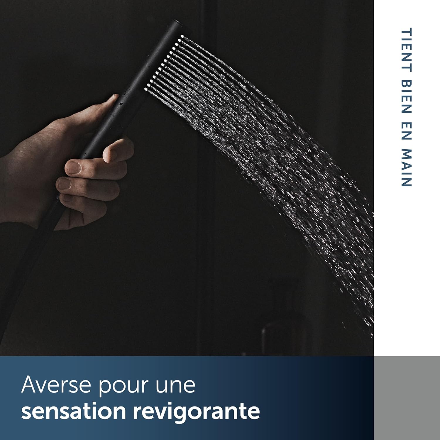 Thumbnail 5 de Ideal Standard Douchette à main Idealrain Atelier – Douchette mono-fonction, noir soie, économie d'eau