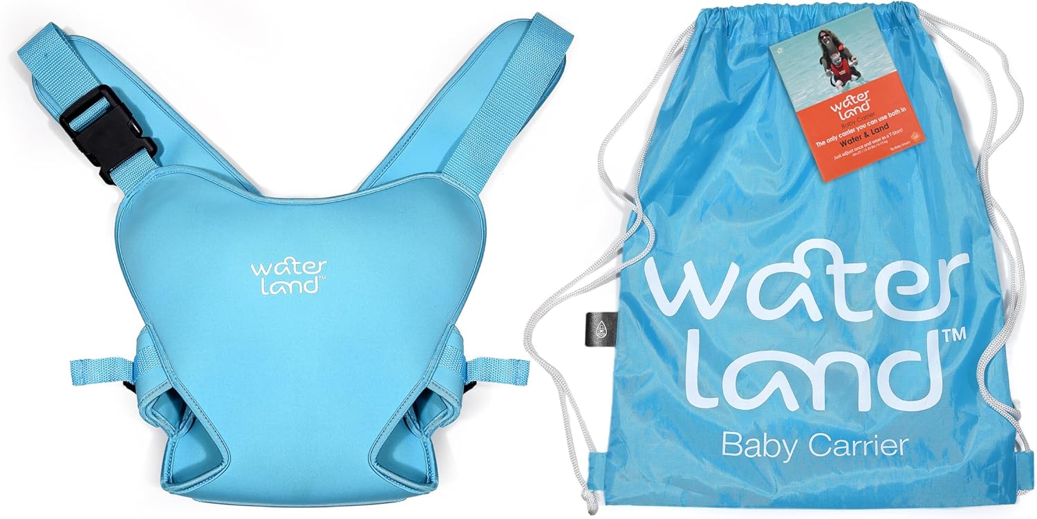 Detalle de WaterLand Baby Carrier Innovative Carrier Seat for Water and Land (Blue)