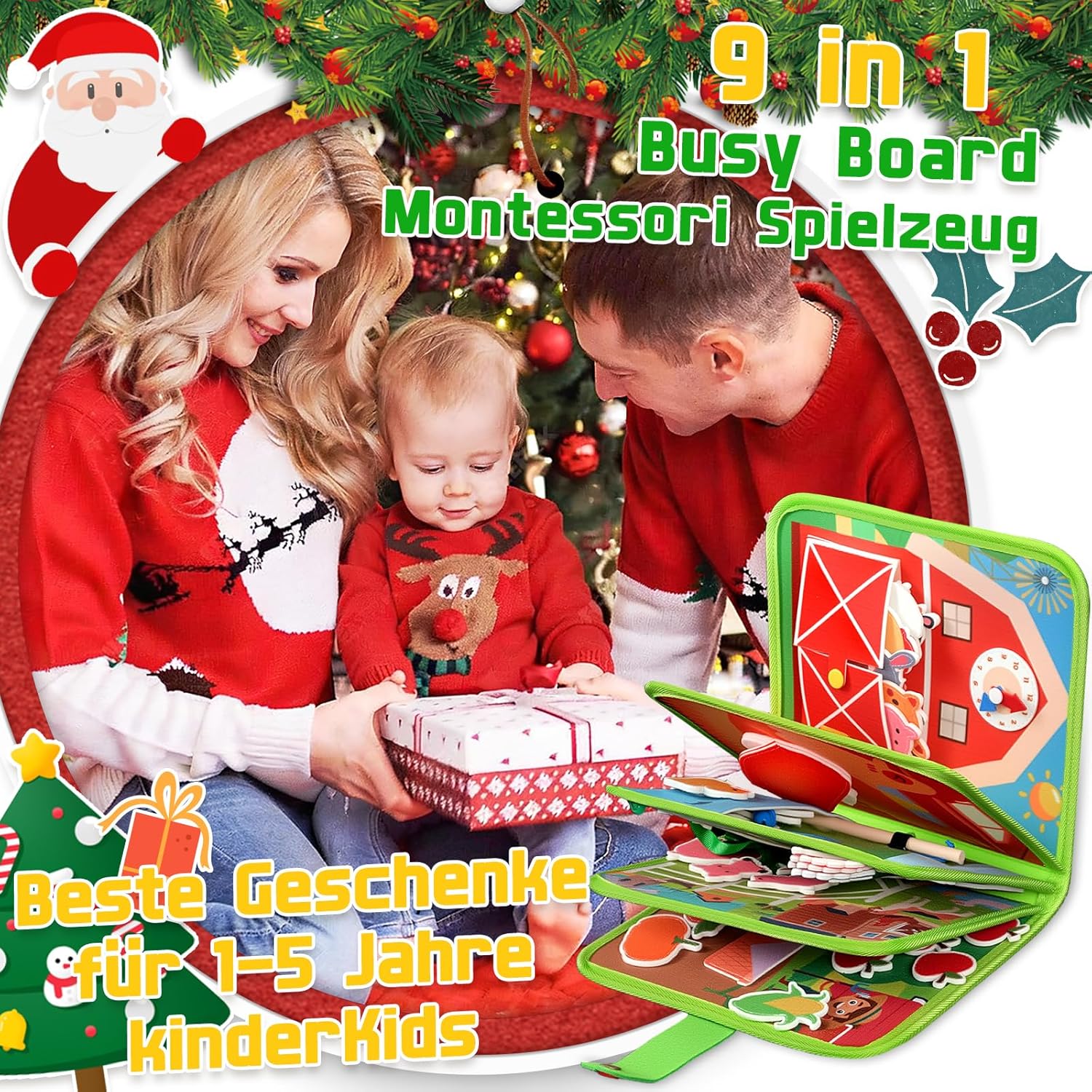 Thumbnail 1 de ZOOI Busy Board Montessori Spielzeug ab 1 Jahr
