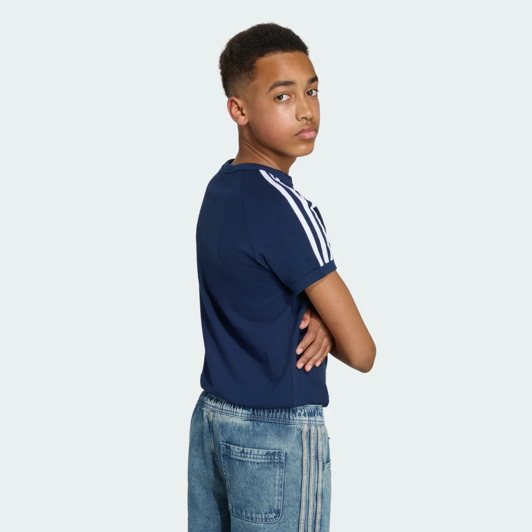 Thumbnail 3 de Camiseta 3 Stripes de Adidas — azul, comodidad para el día a día