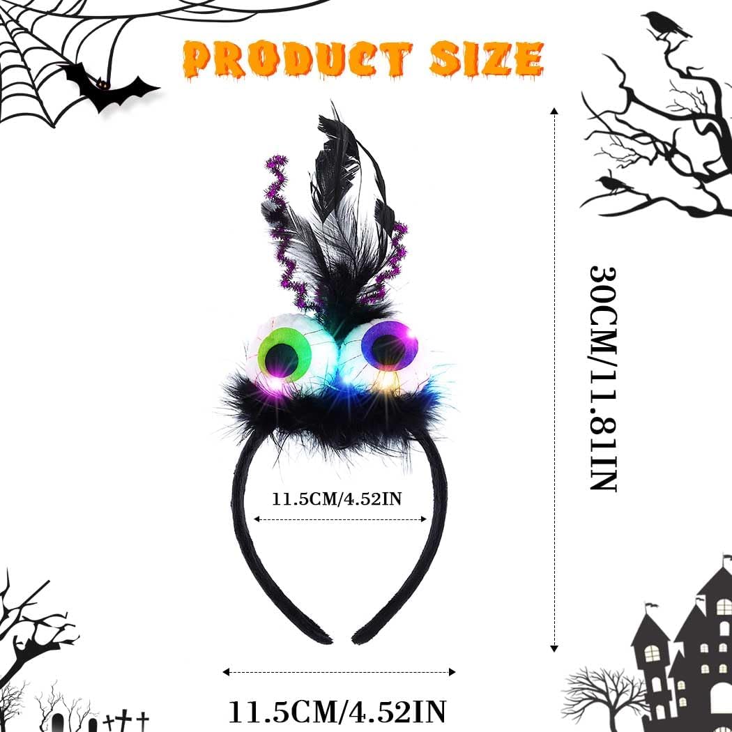 Detalle de Fashband LED Eyeball Feather Headband
