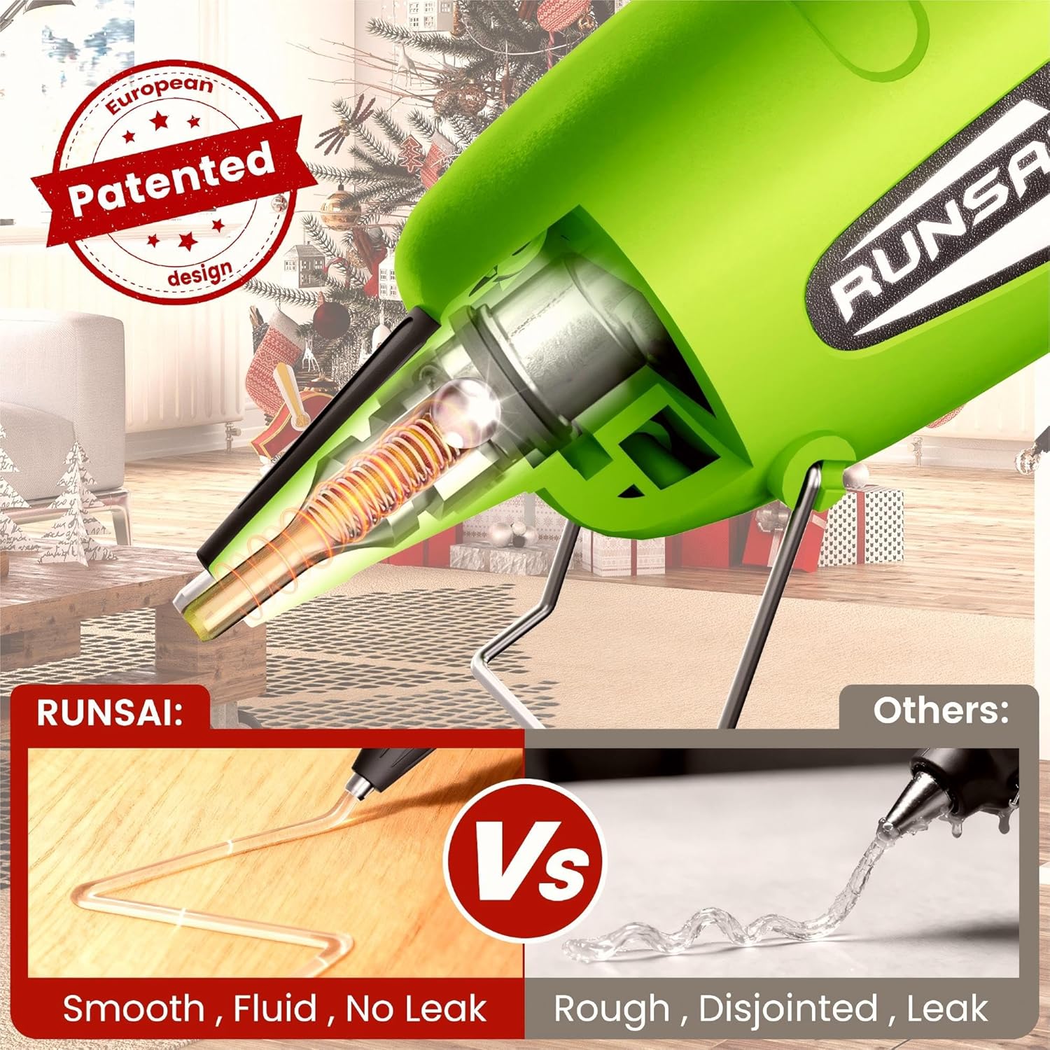 Thumbnail 3 de RUNSAI Mini Hot Glue Gun for Crafting with 30x 7mm Sticks