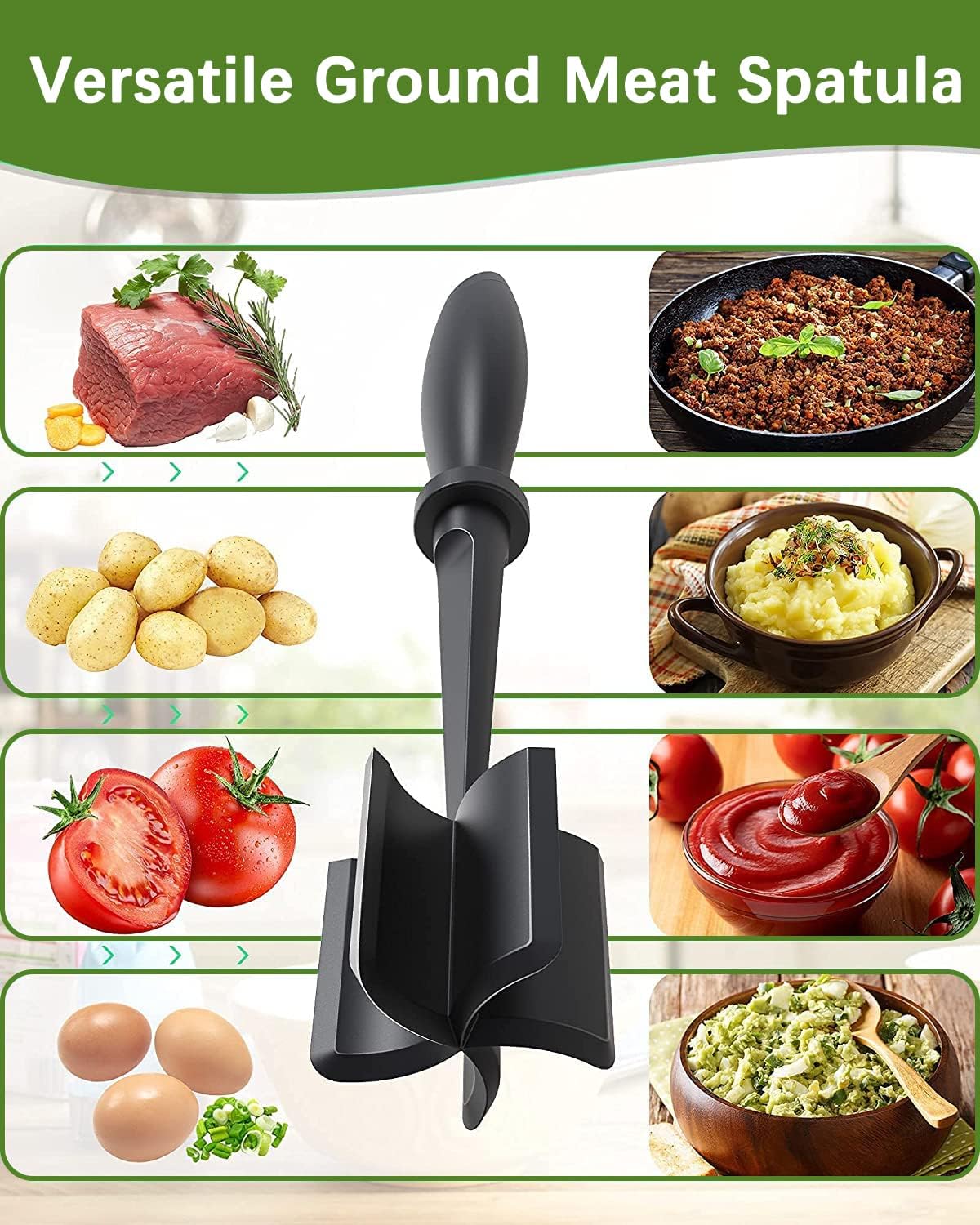 Thumbnail 2 de Upgrade Meat Chopper — Heat-Resistant Nylon Meat Masher for Ground Beef & Burgers