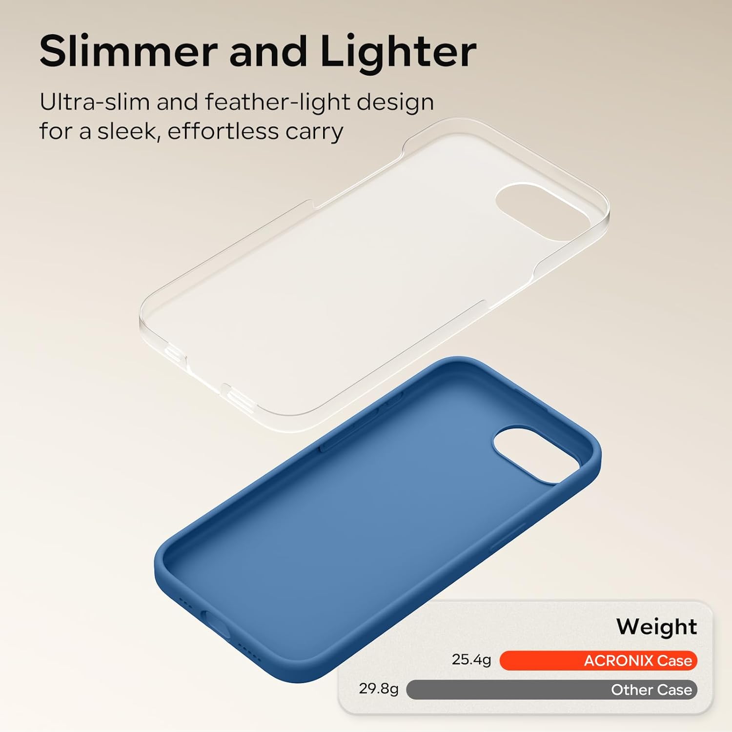Thumbnail 2 de ACRONIX Slim Liquid Silicone case for iPhone 17e / 16e (6.1") in Blue