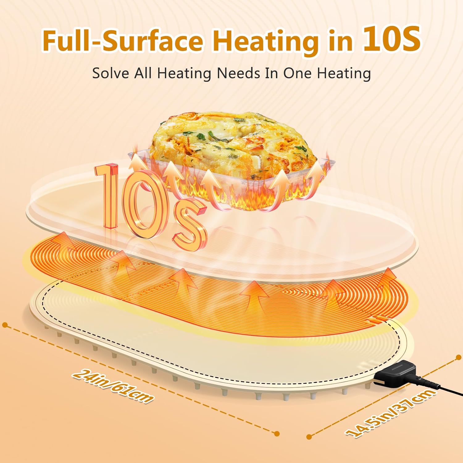 Thumbnail 1 de seenlast Warming Mat Adjustable Temperature Timer 10s ⚪