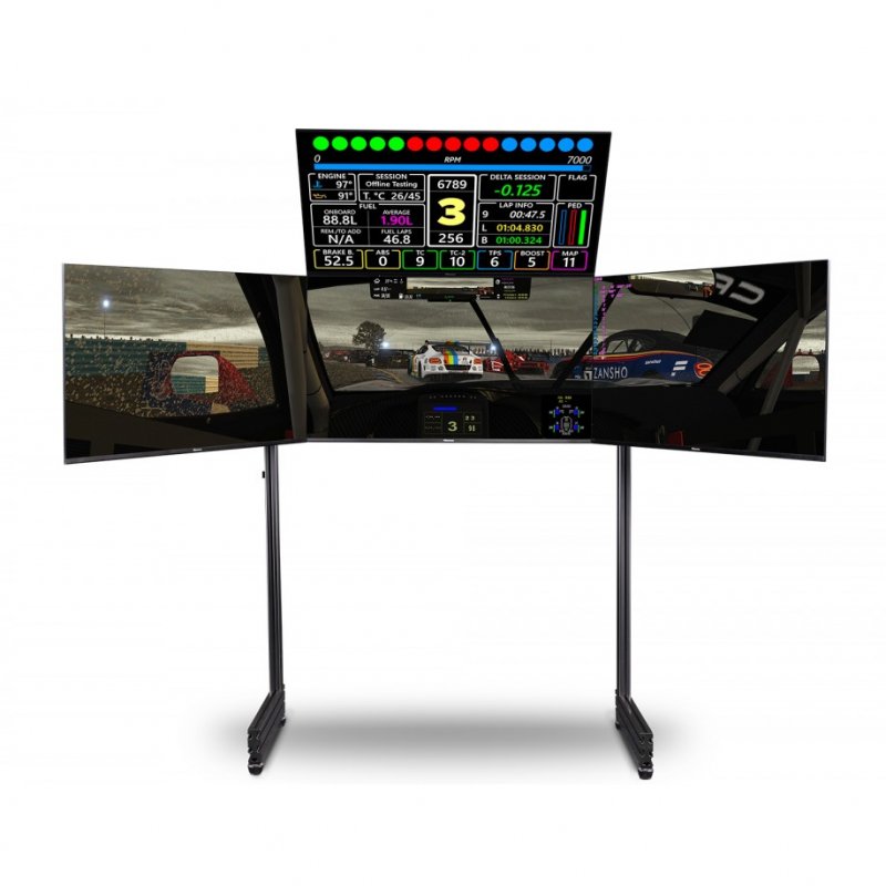 Detalle de Next Level Racing Elite Soporte para Monitor Adicional Cuádruple (hasta 43")