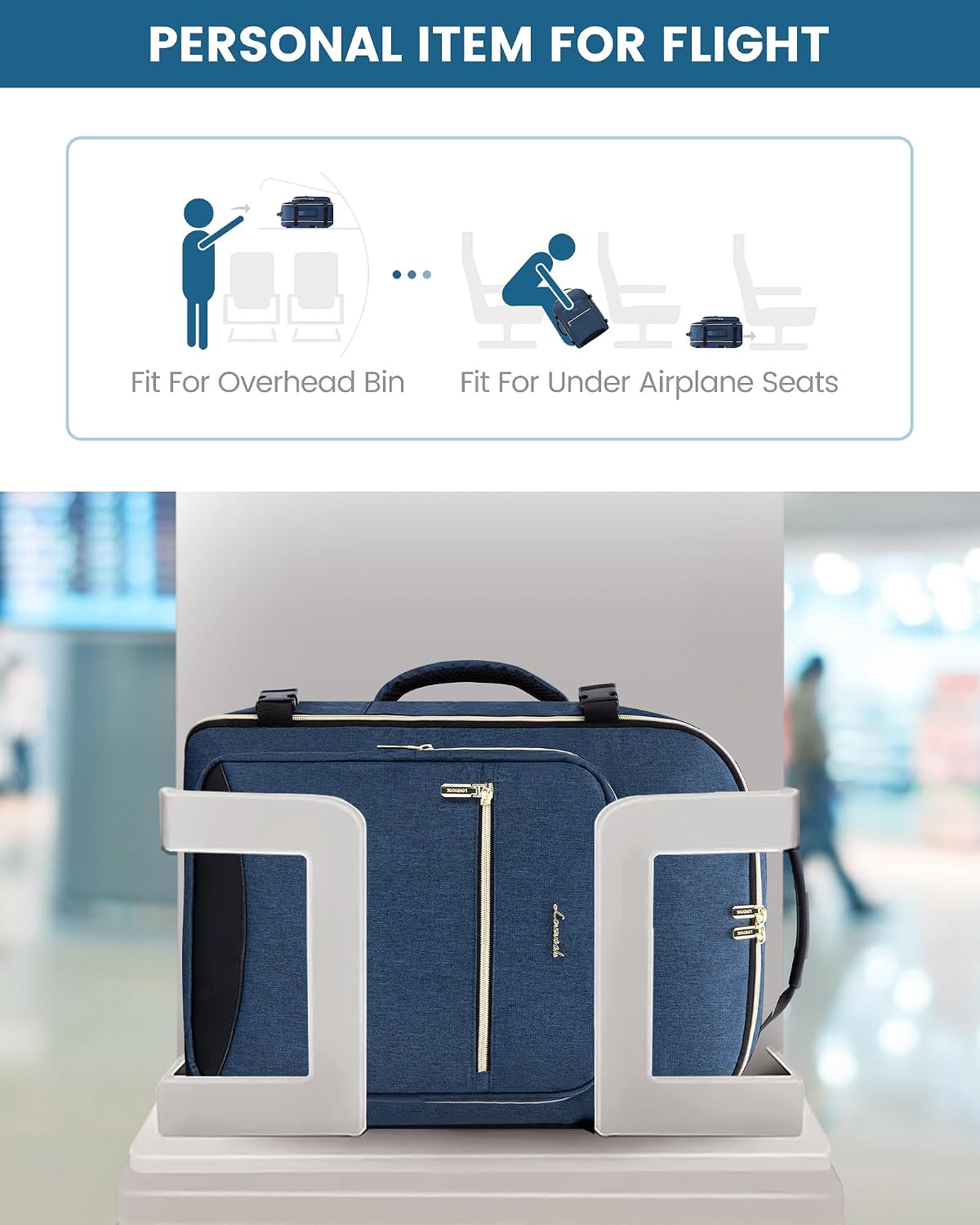 Detalle 2 de LOVEVOOK Travel Backpack 40L