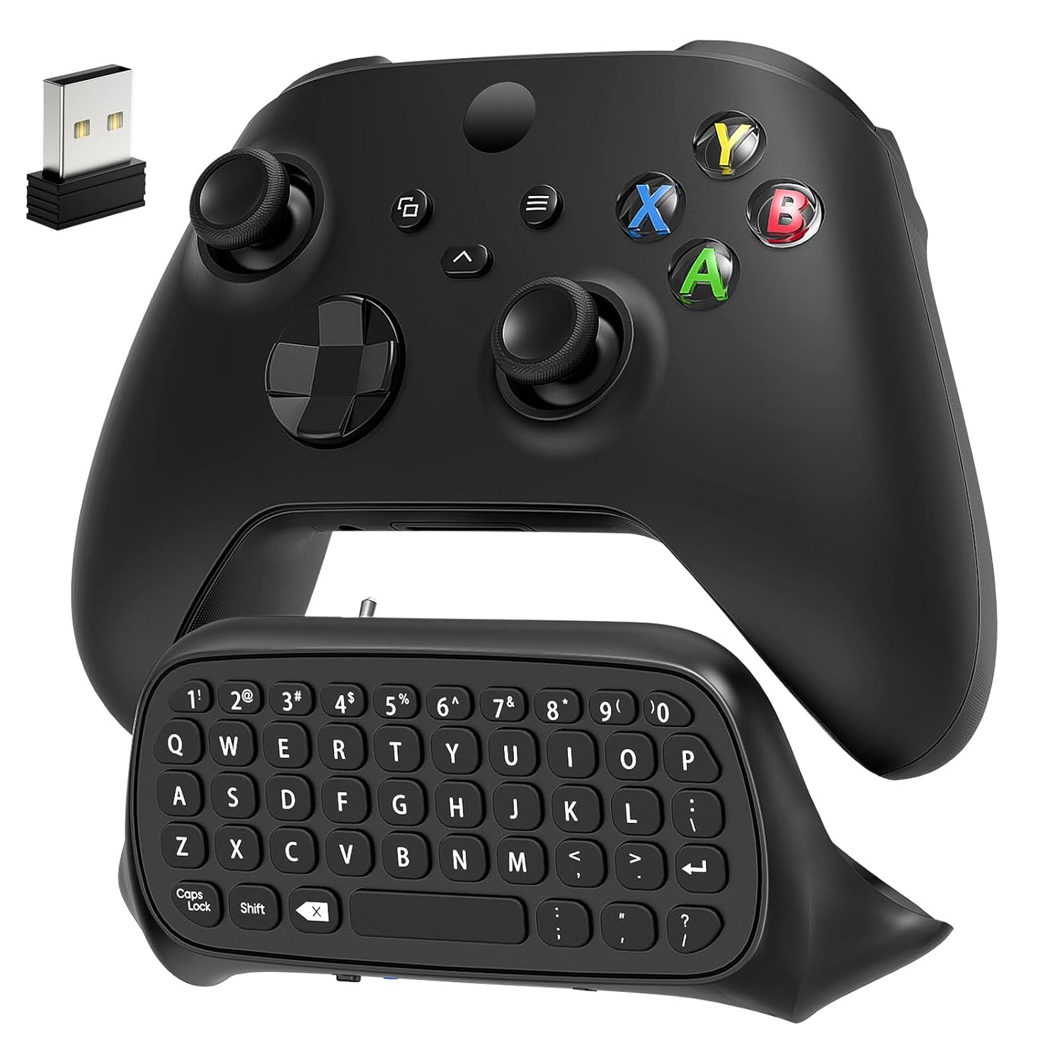 Detalle de Auarte Xbox Controller Keyboard Chatpad (Black) for Series X/S, One, Elite One/2