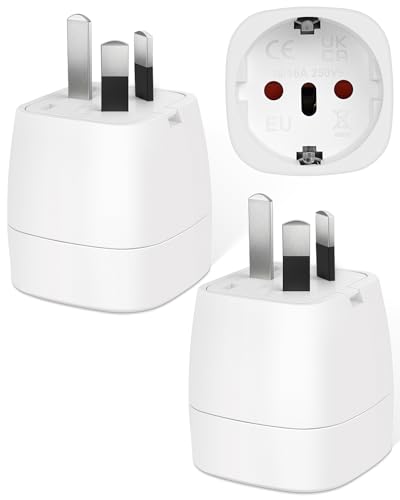 Detalle de Vutizal Adapter Australien 2er-Set – China Deutschland Stecker, Typ I Reiseadapter