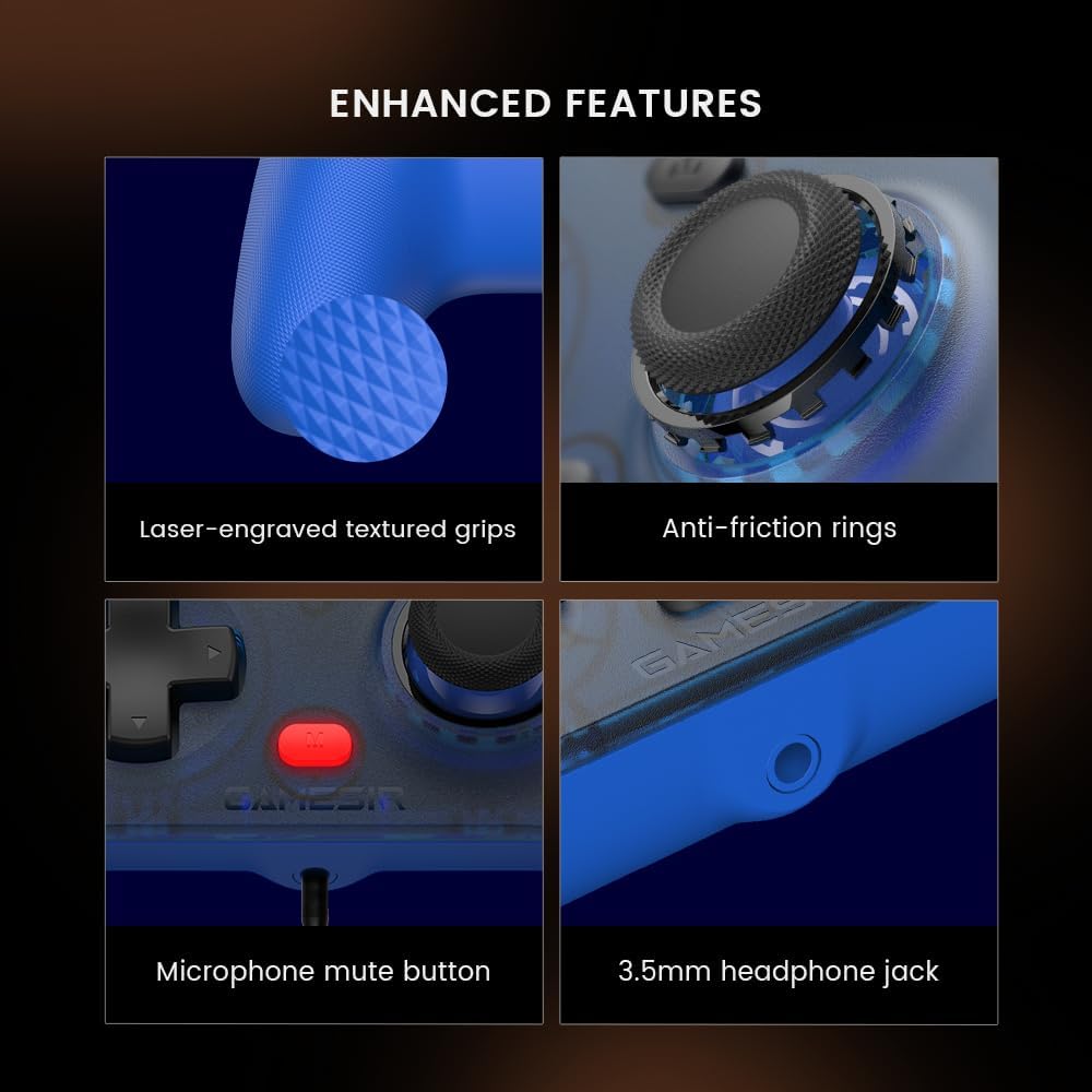 Thumbnail 6 de GameSir T7 manette filaire pour Xbox Series X|S, Xbox One et Windows 10/11 (jack 3,5 mm) – joysticks et gâchettes à effet Hall