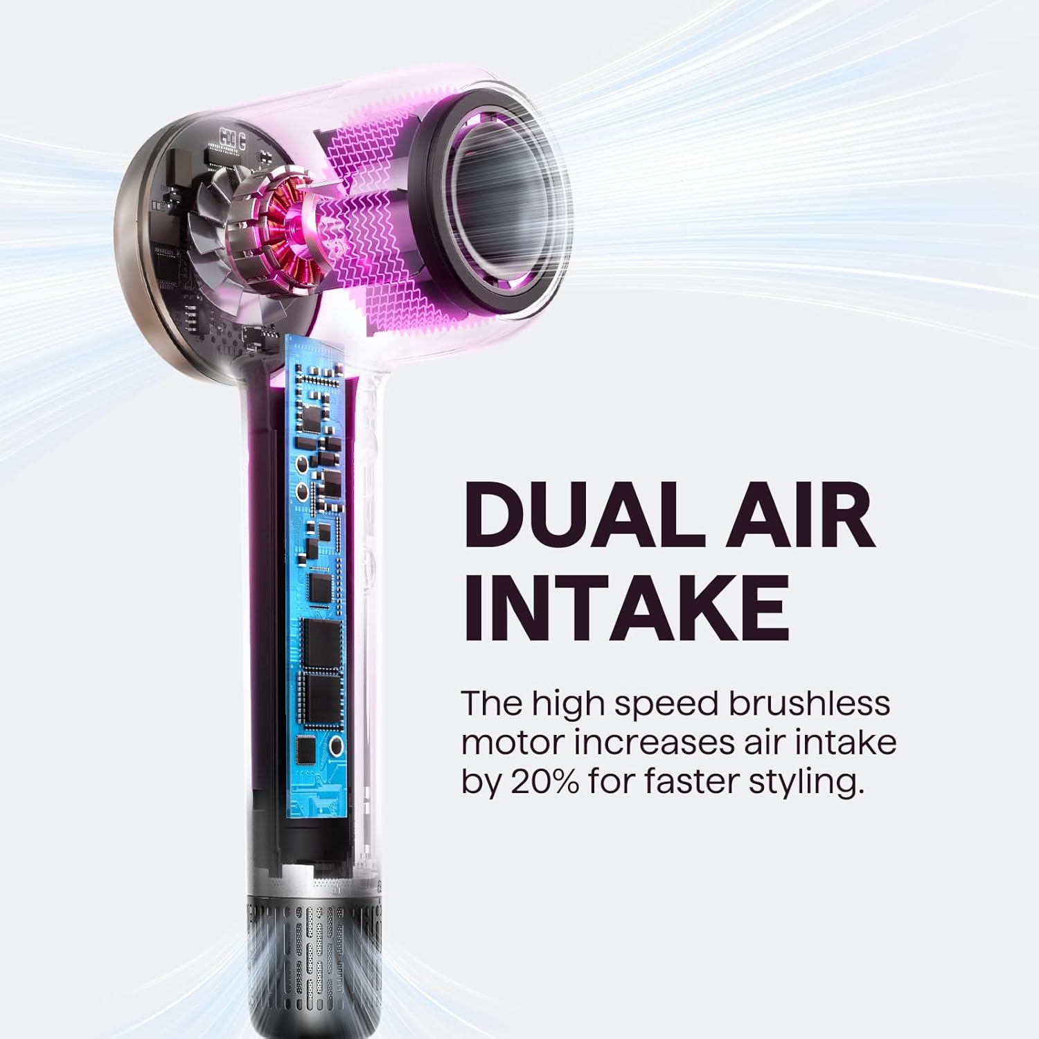 Detalle 2 de Wavytalk Turblow Pro Hair Dryer 110,000 RPM 💇♀
