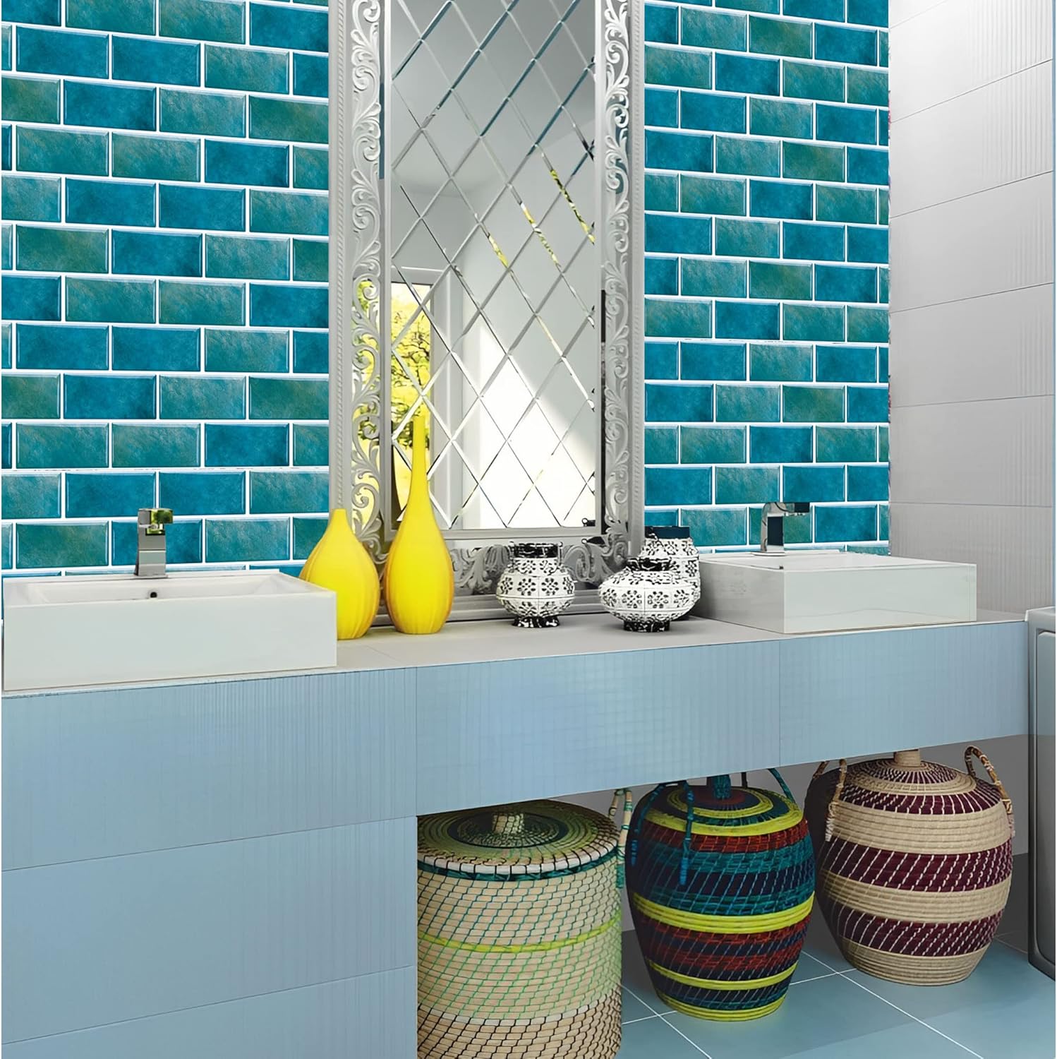 Thumbnail 4 de Stickers carrelage cuisine 12 pièces