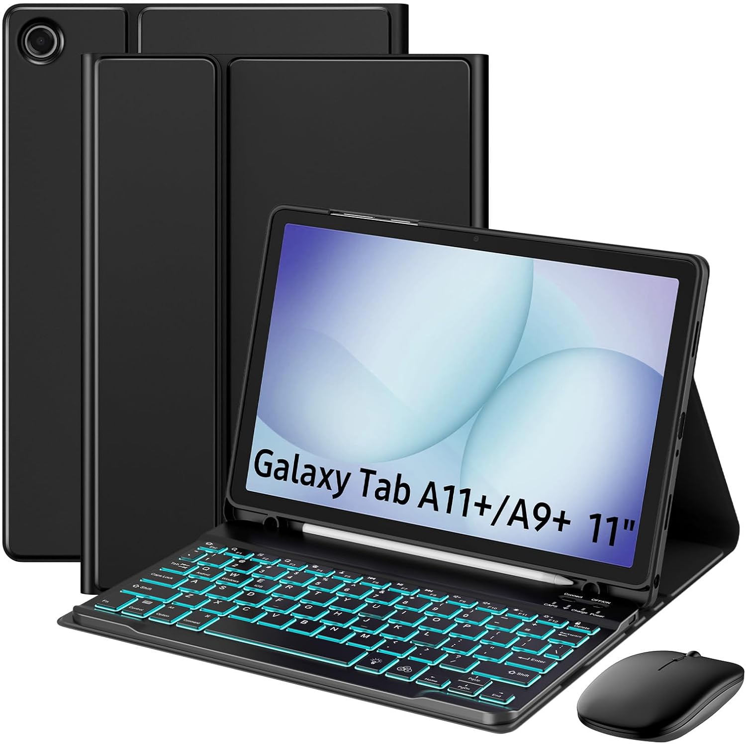 MoKo Keyboard Case for Galaxy Tab A11+/A9+ 11-inch