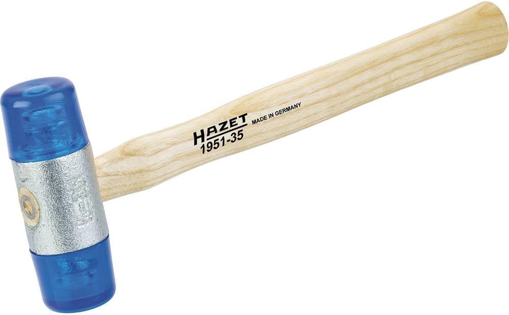 Thumbnail 5 de HAZET 1951-32 プラスチックハンマー、32mmヘッド・セルロースアセテート製打撃面・樫柄
