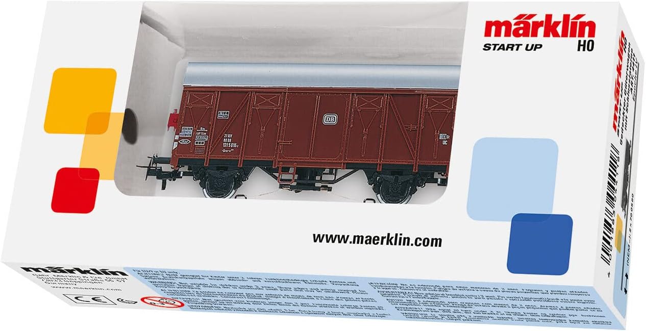 Detalle de Märklin Start up 4411 – Gedeckter Güterwagen mit Schlusslaterne (DB Gs-uv 213)