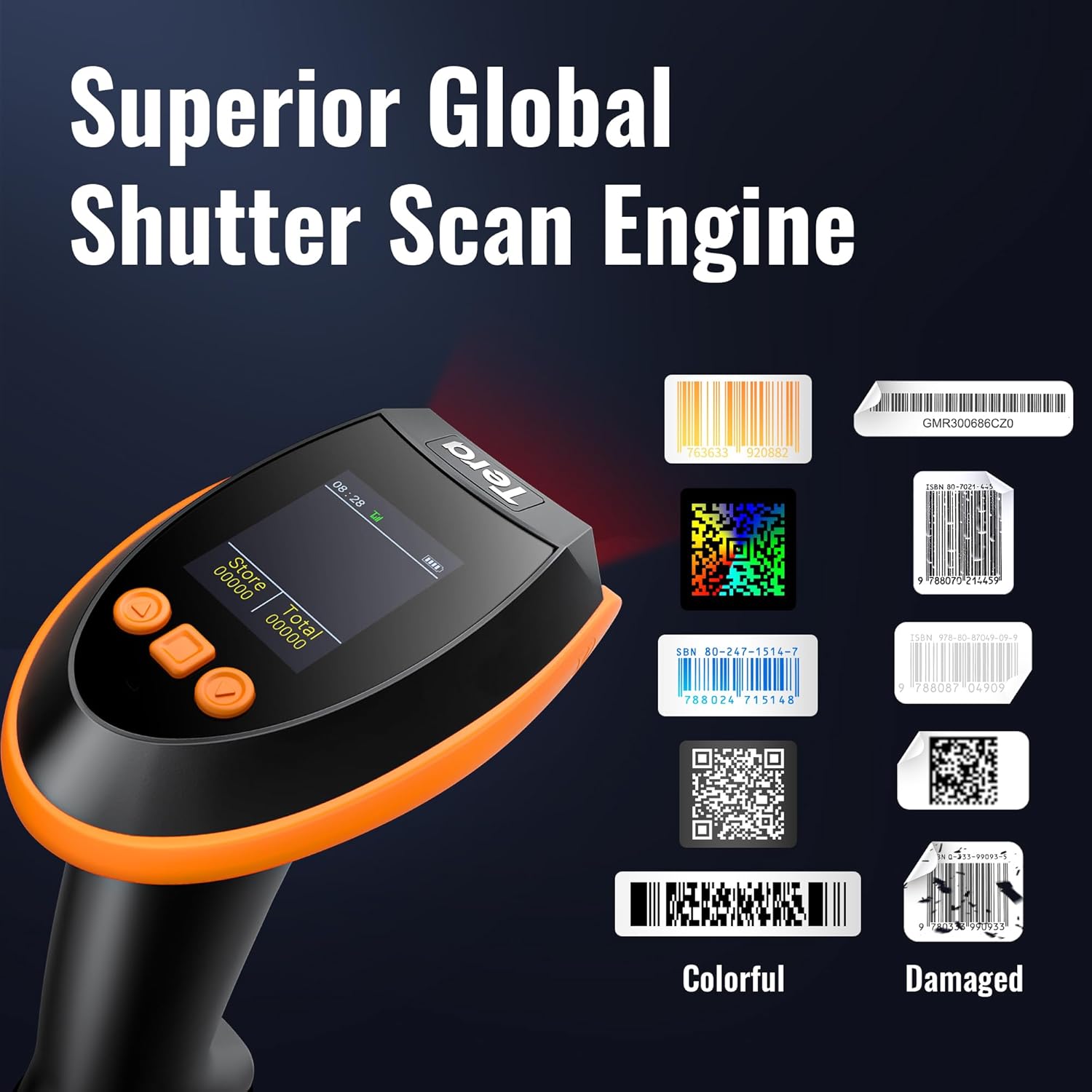 Thumbnail 3 de Tera HW0009 Wireless Barcode Scanner 2D