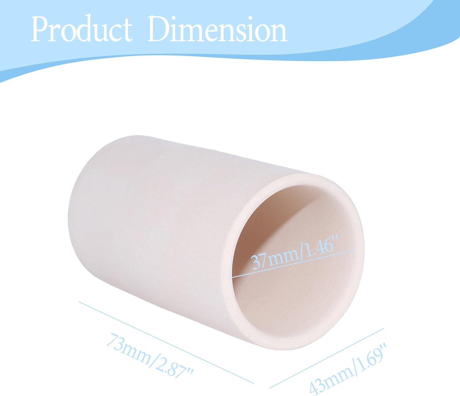 Detalle de MC MEICHUANG Ceramic Shrimp Breeding Cave, 1-Tube Aquarium Shelter