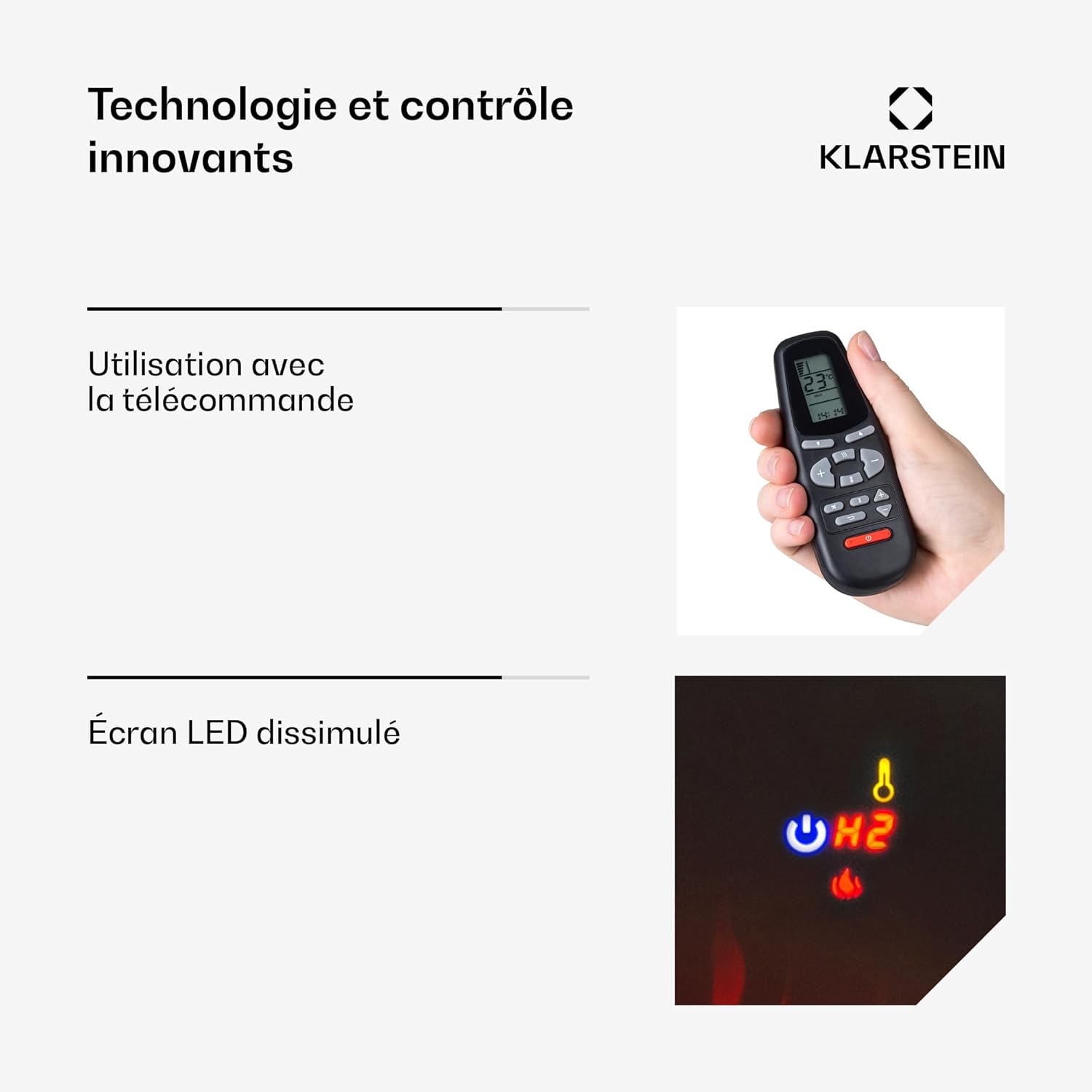 Thumbnail 4 de Klarstein Cheminée électrique encastrable 1800 W