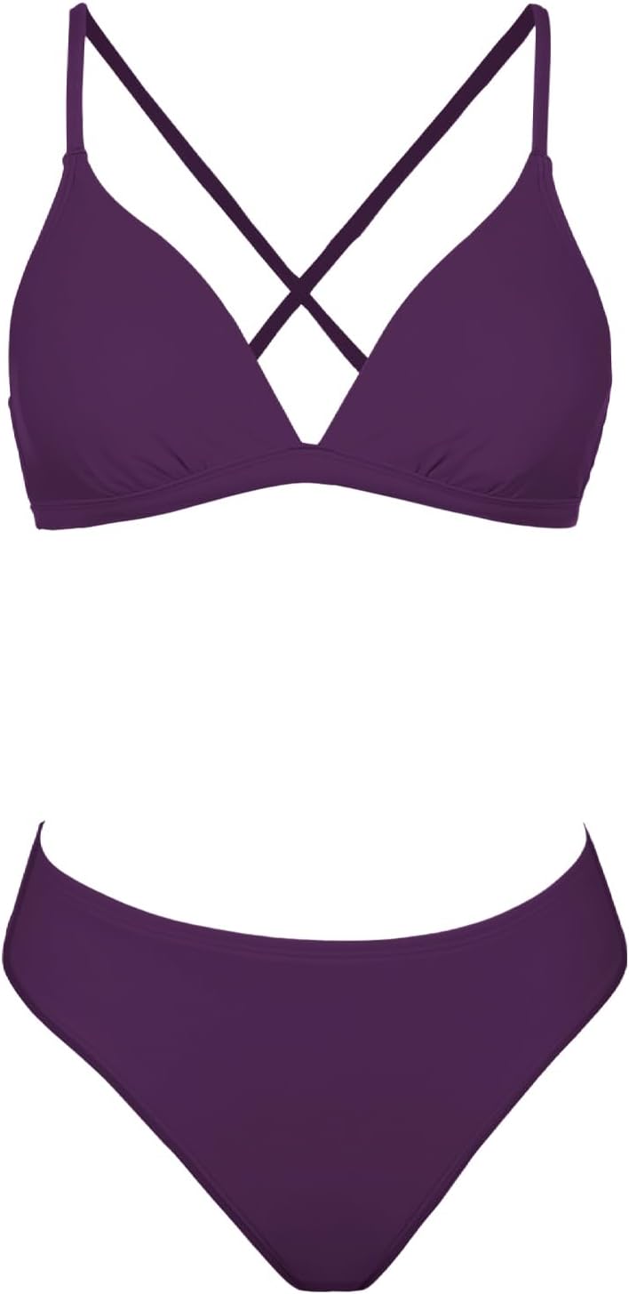 Thumbnail 3 de CUPSHE Damen Bikini Set mit Kontrastpaspeln – Triangel Brazilian Zweiteiliger Badeanzug