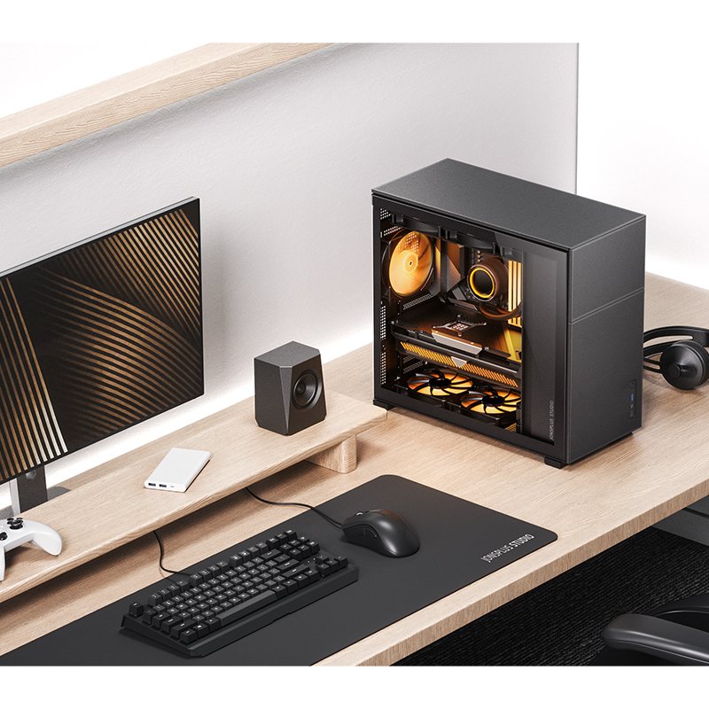 Thumbnail 2 de Jonsbo D41 MESH Negro: Torre ATX/Micro ATX/Mini-ATX con esqueleto de ventilación óptima