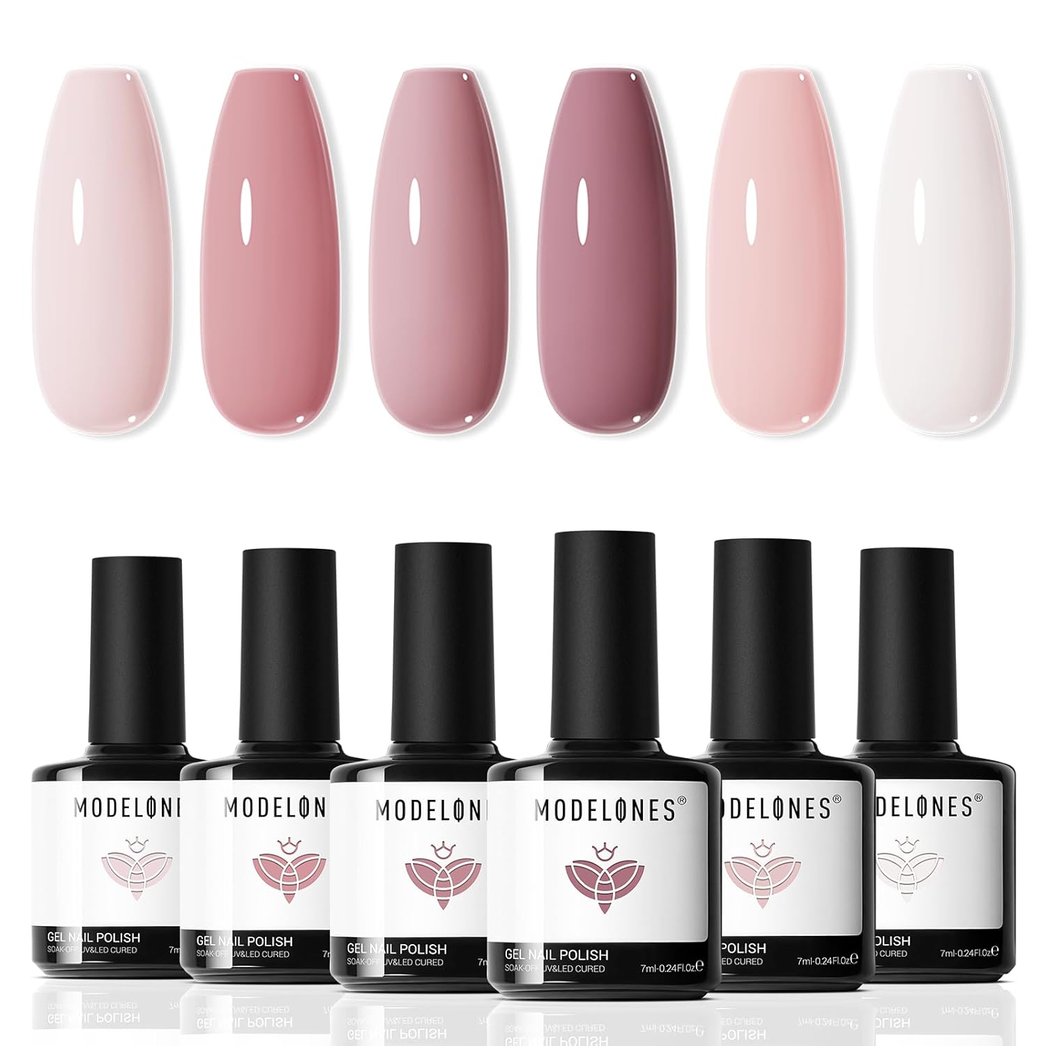 Detalle de Modelones Gel Nail Polish Set 6 colors