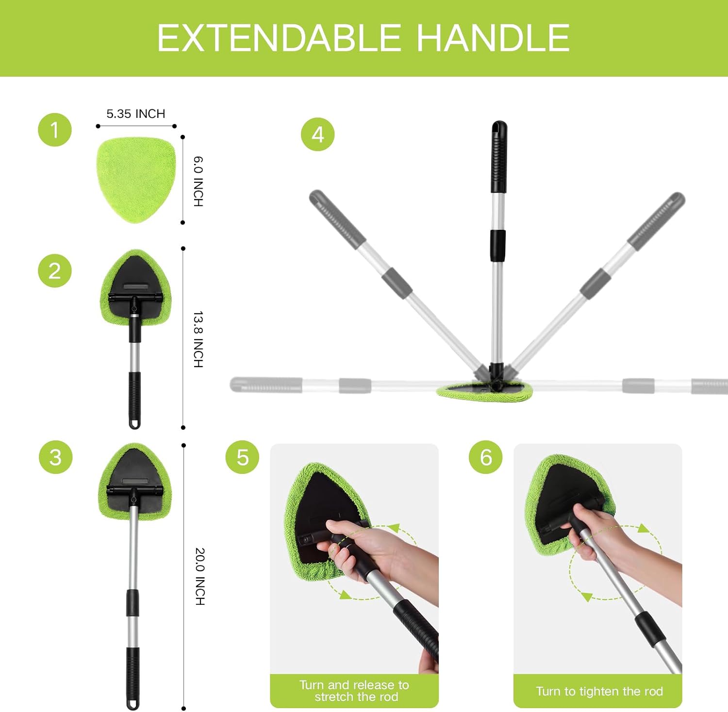 Thumbnail 4 de Qydipclin 10pcs Windshield Cleaner Tool Set