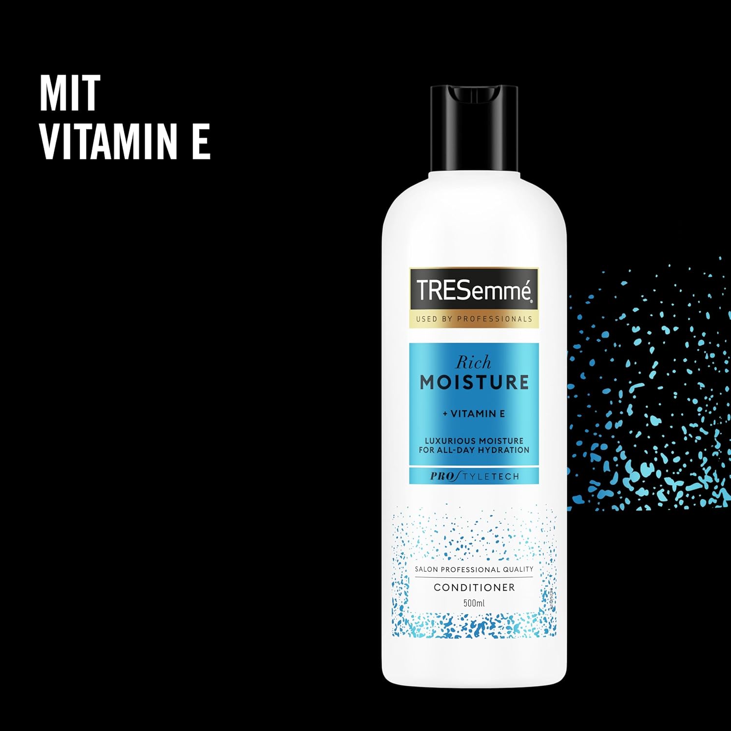 Detalle de TRESemmé Rich Moisture Conditioner, 3 x 400 ml – Für trockenes, geschädigtes Haar