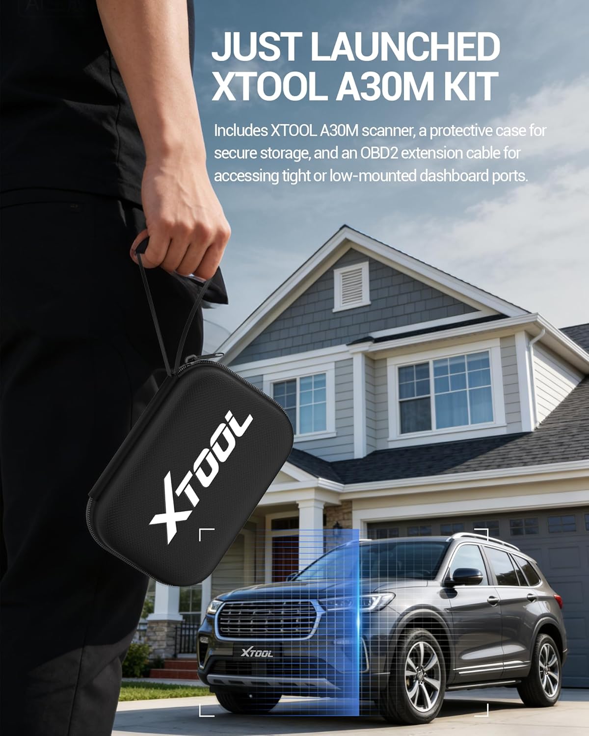 Detalle de XTOOL Anyscan A30M OBD2 Scanner Kit: Wireless Bidirectional Diagnostics with Lifetime Updates