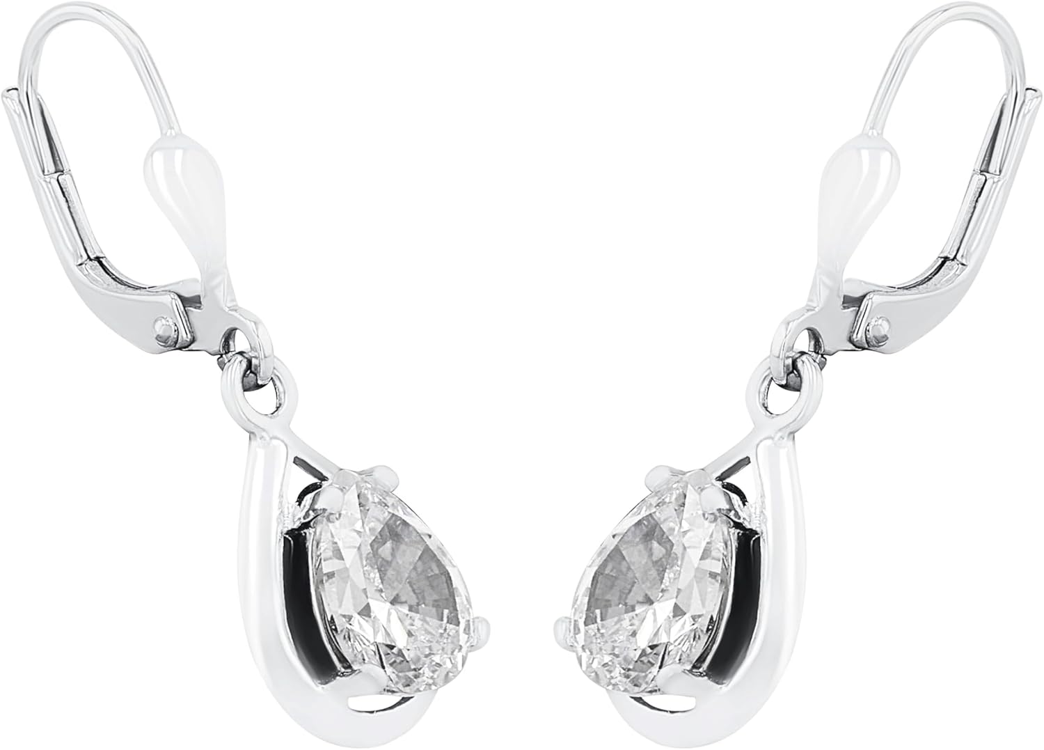 Thumbnail 3 de Amor Ohrhänger aus 925 Sterling Silber für Damen mit Zirkonia (ca. 28 mm) – Geschenkbox inklusive
