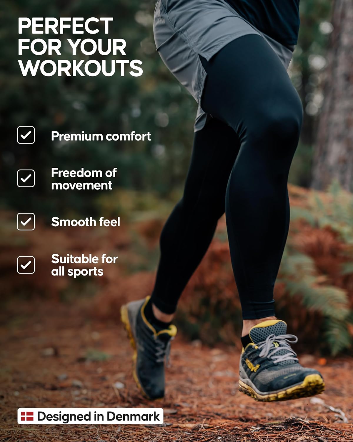 Detalle de Compression running tights 2 pack