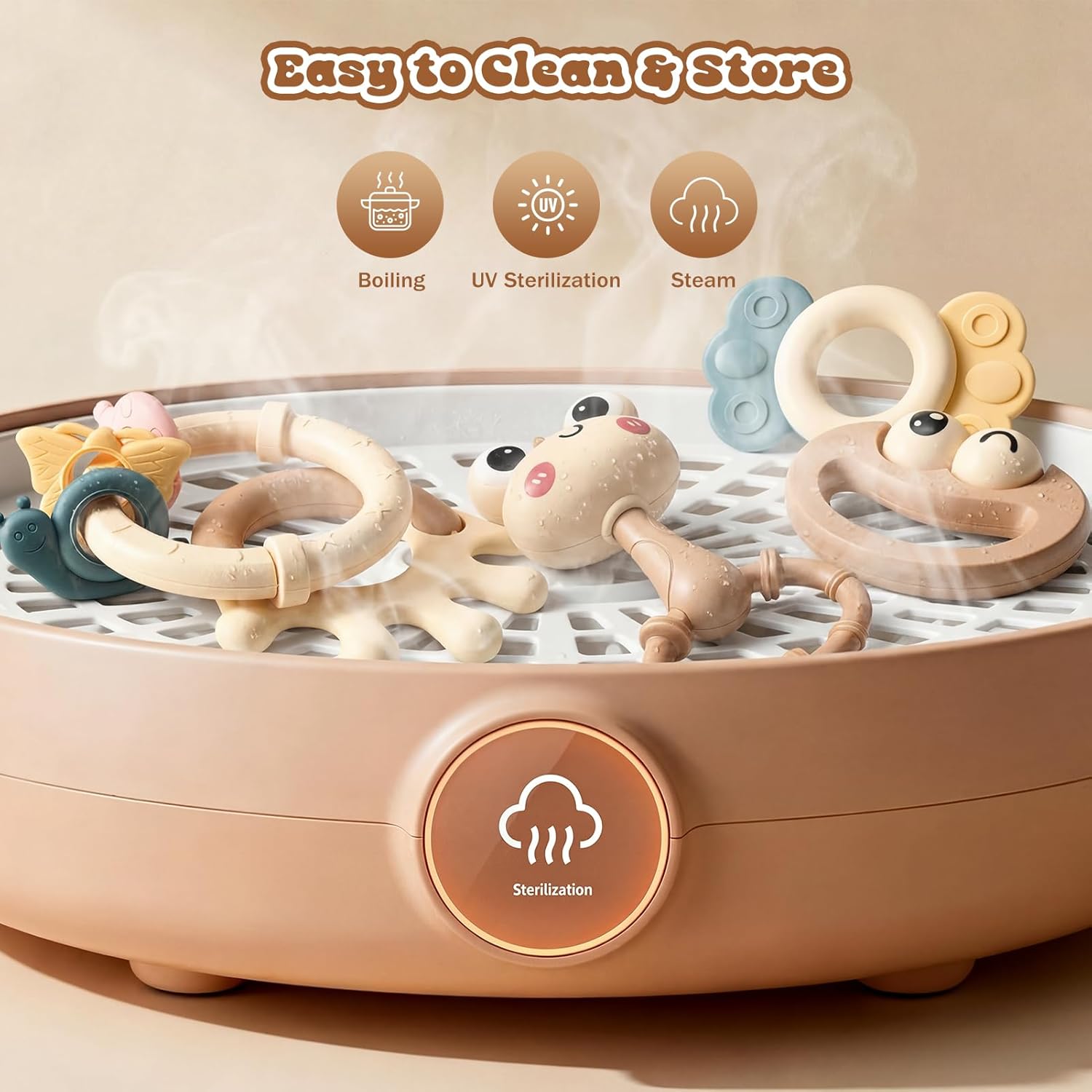Thumbnail 3 de Wootoyz 10‑Piece Baby Toys with Storage Box for 0–12 Months – Rattle Toys Set