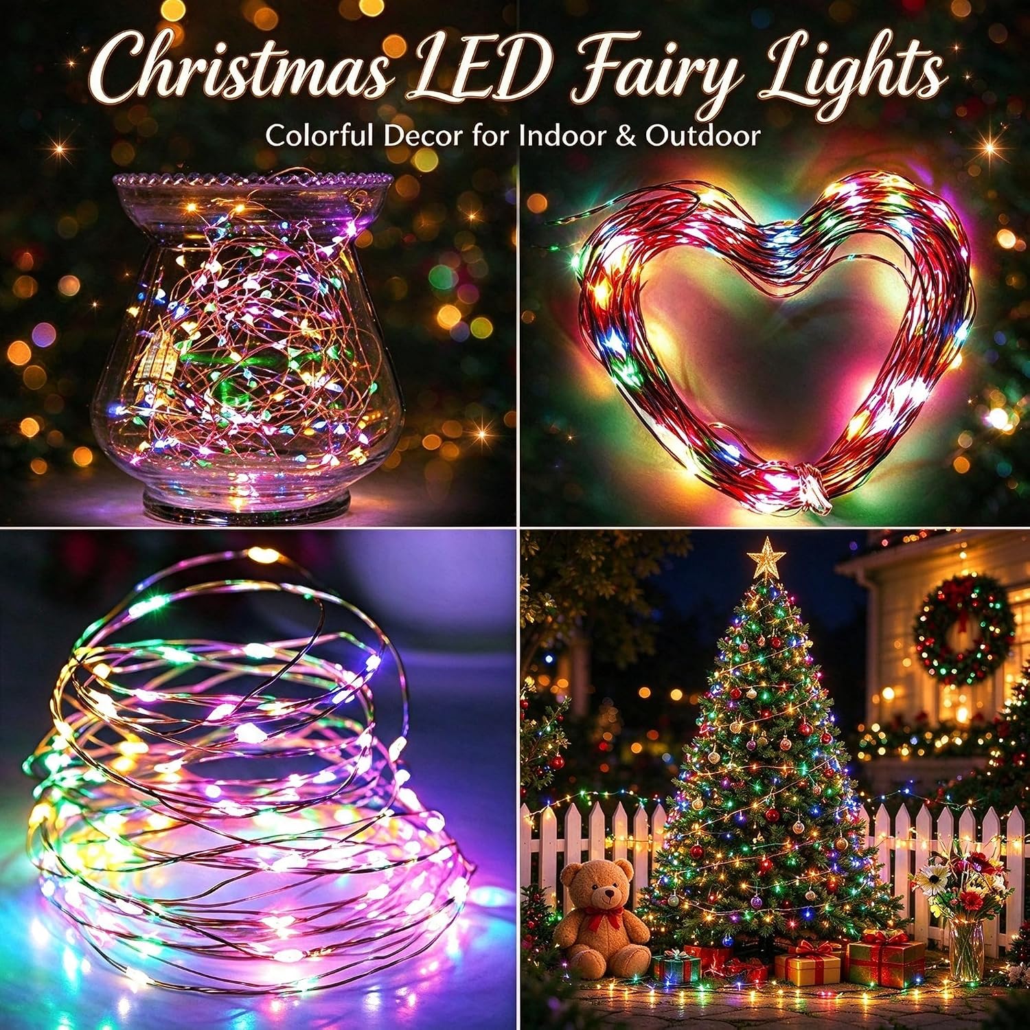 Thumbnail 3 de Joomer 3367b0d2-b065-477d-b90a-aa539db52403 Solar Fairy Lights, 2-Pack, 240 Multicolour LEDs