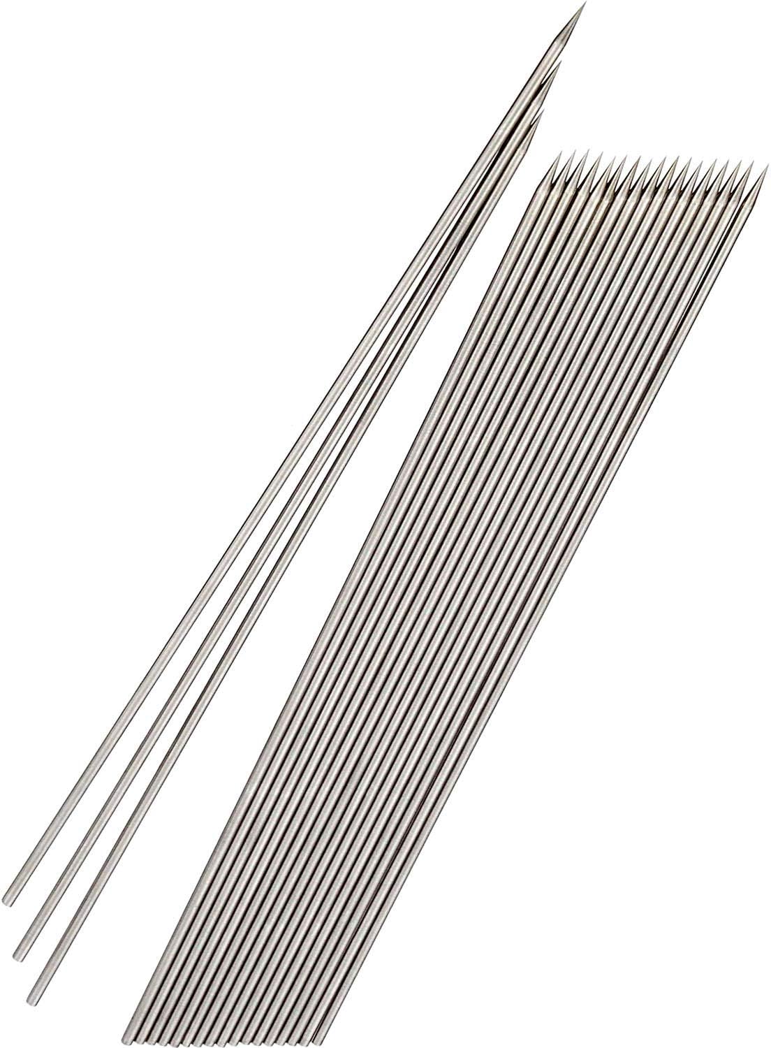 Detalle de ナガオ 720600 バーベキュー魚串 60cm・直径2.0mm、SUS304製の20本セット