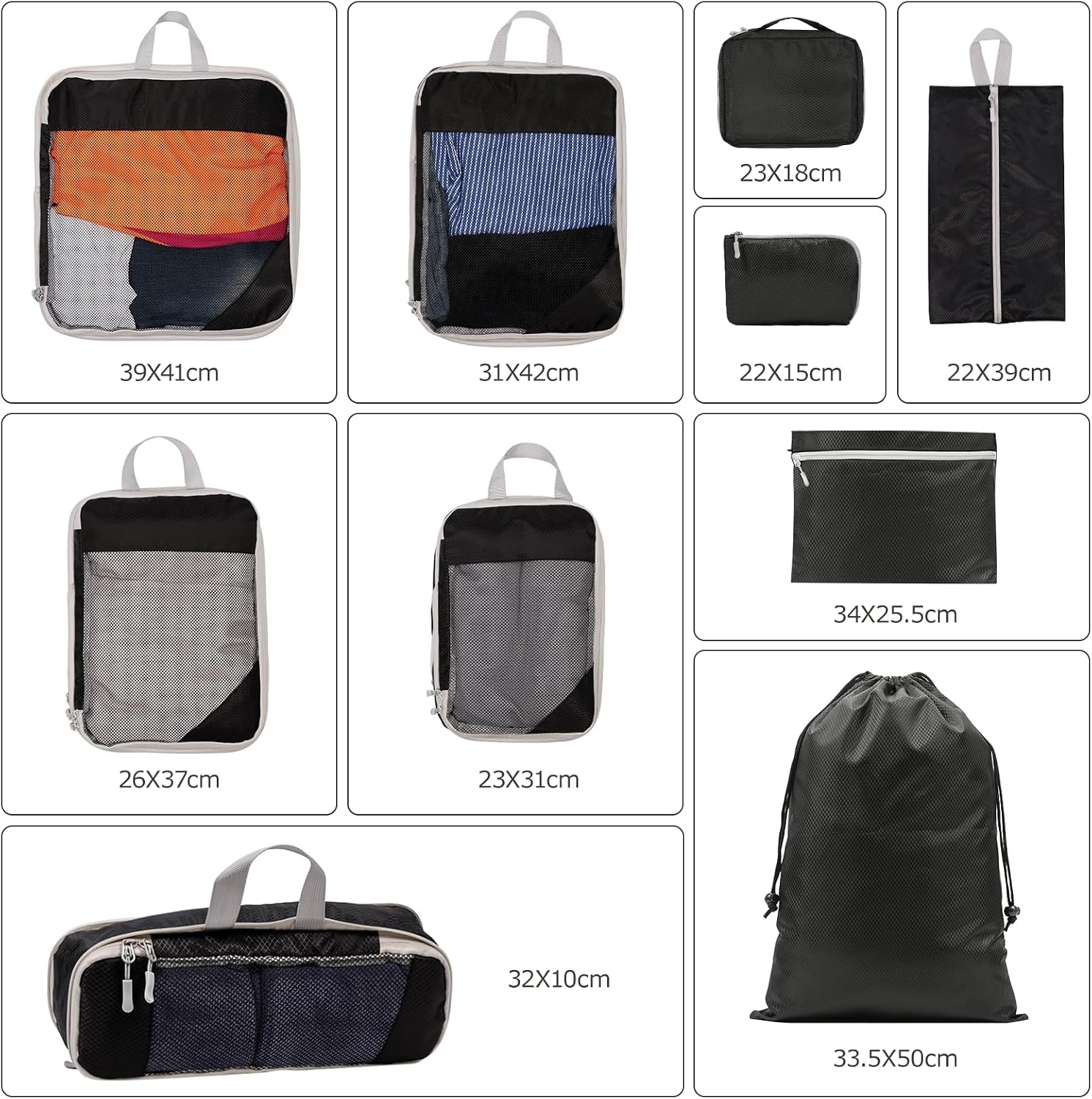 Detalle 1 de BillyBath organiseurs de valise lot 10