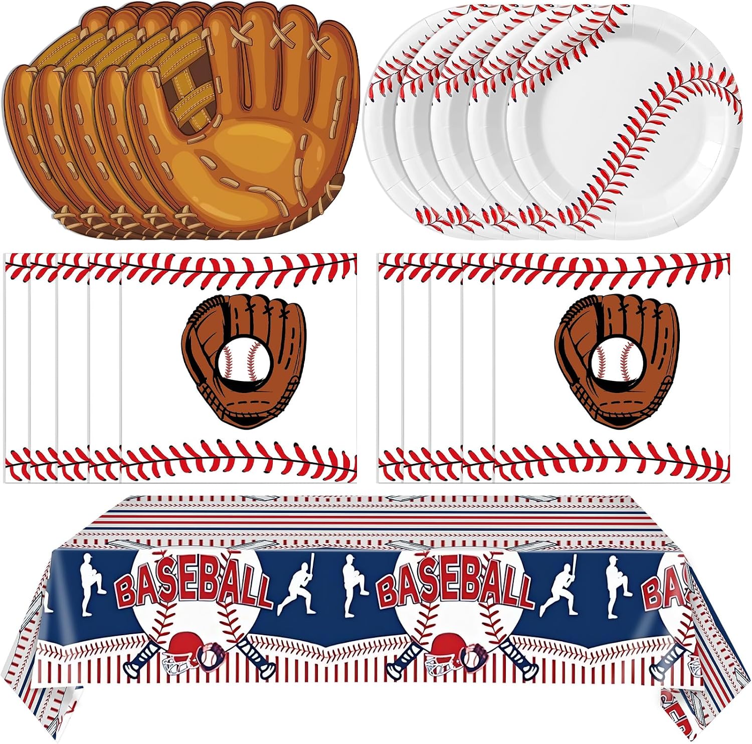 Detalle de Baseball Party Decorations, 41-Piece Set